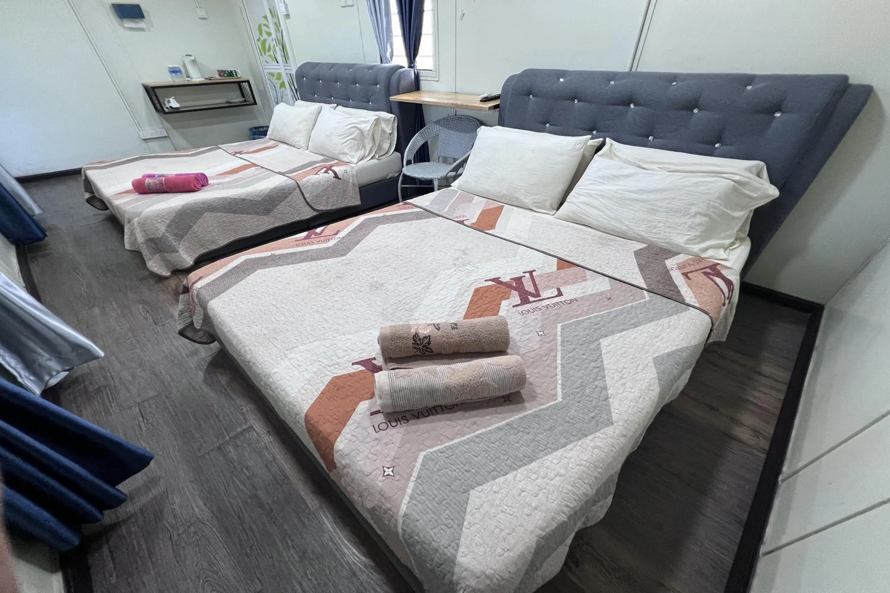 Bedroom, Bed in Nurbayu Chalet, Kemaman