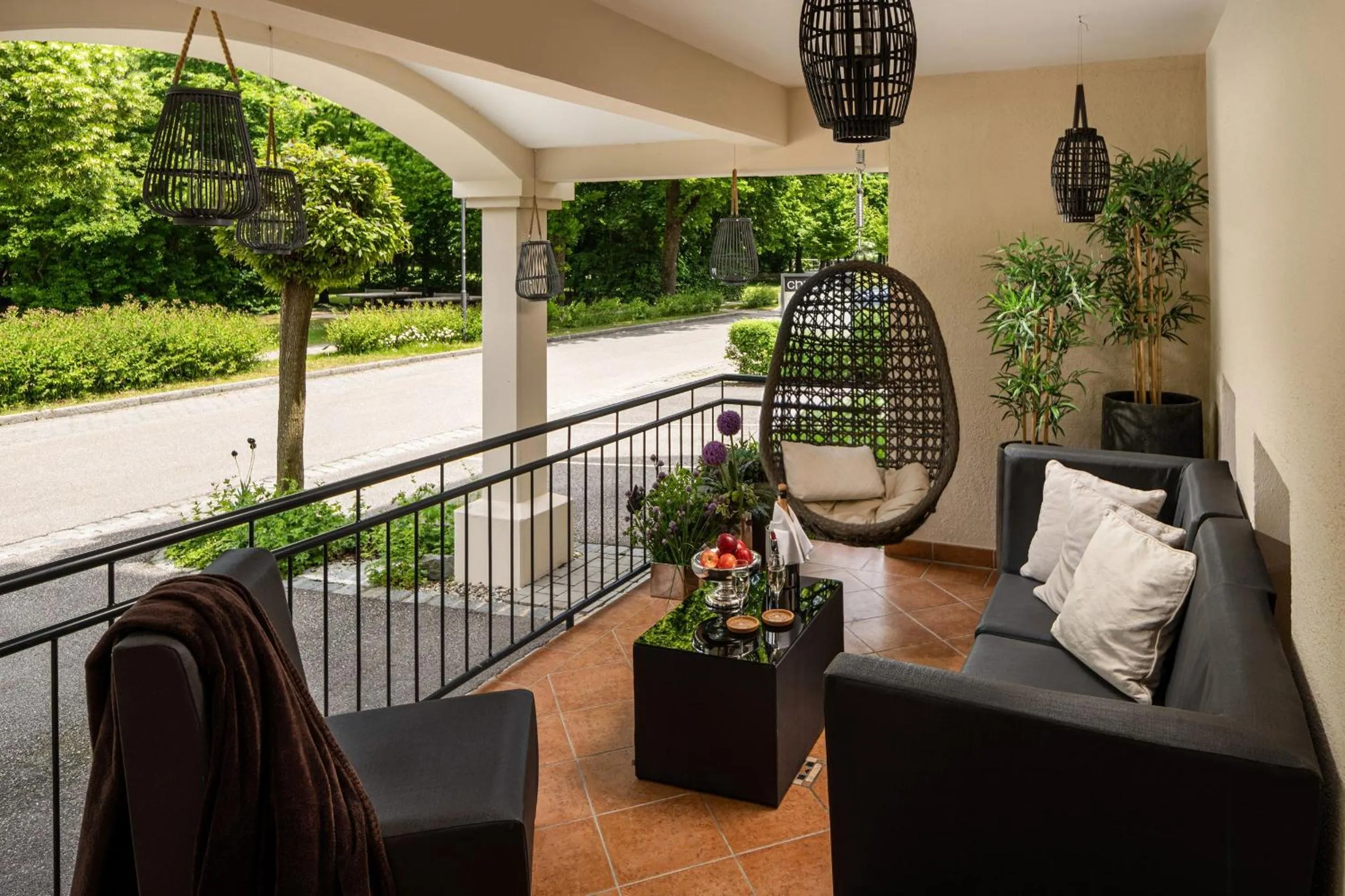 Seating area in Aparthotel Christine