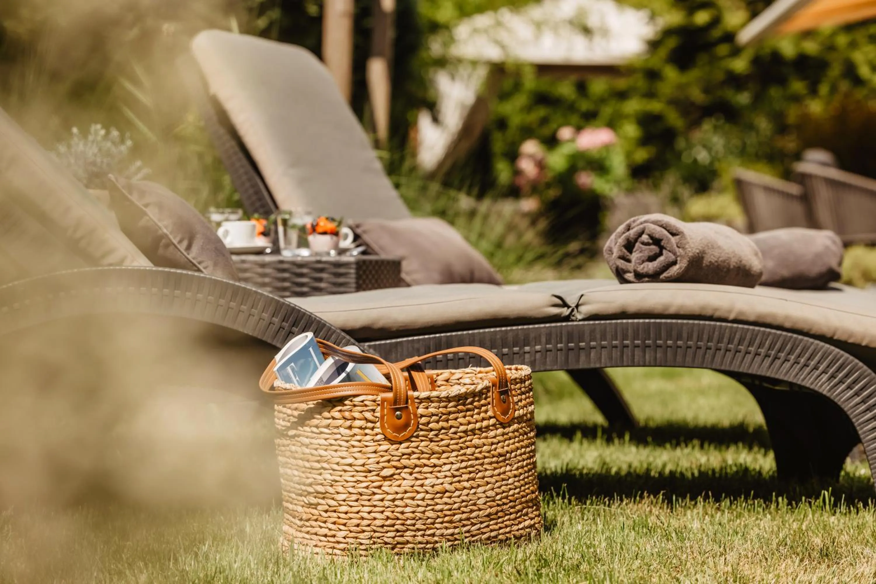 Garden in Aparthotel Christine