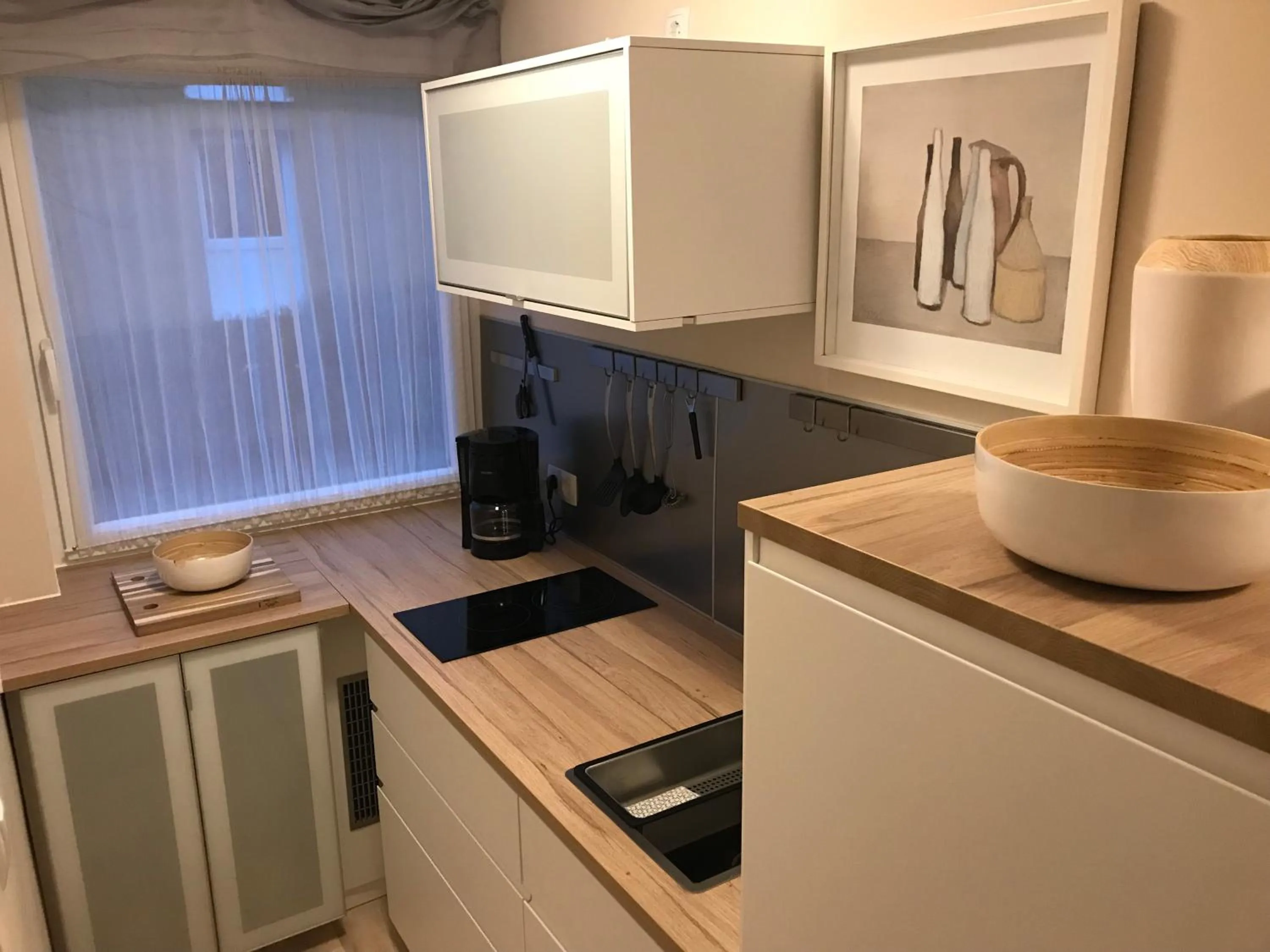 Kitchen or kitchenette in Aparthotel Christine