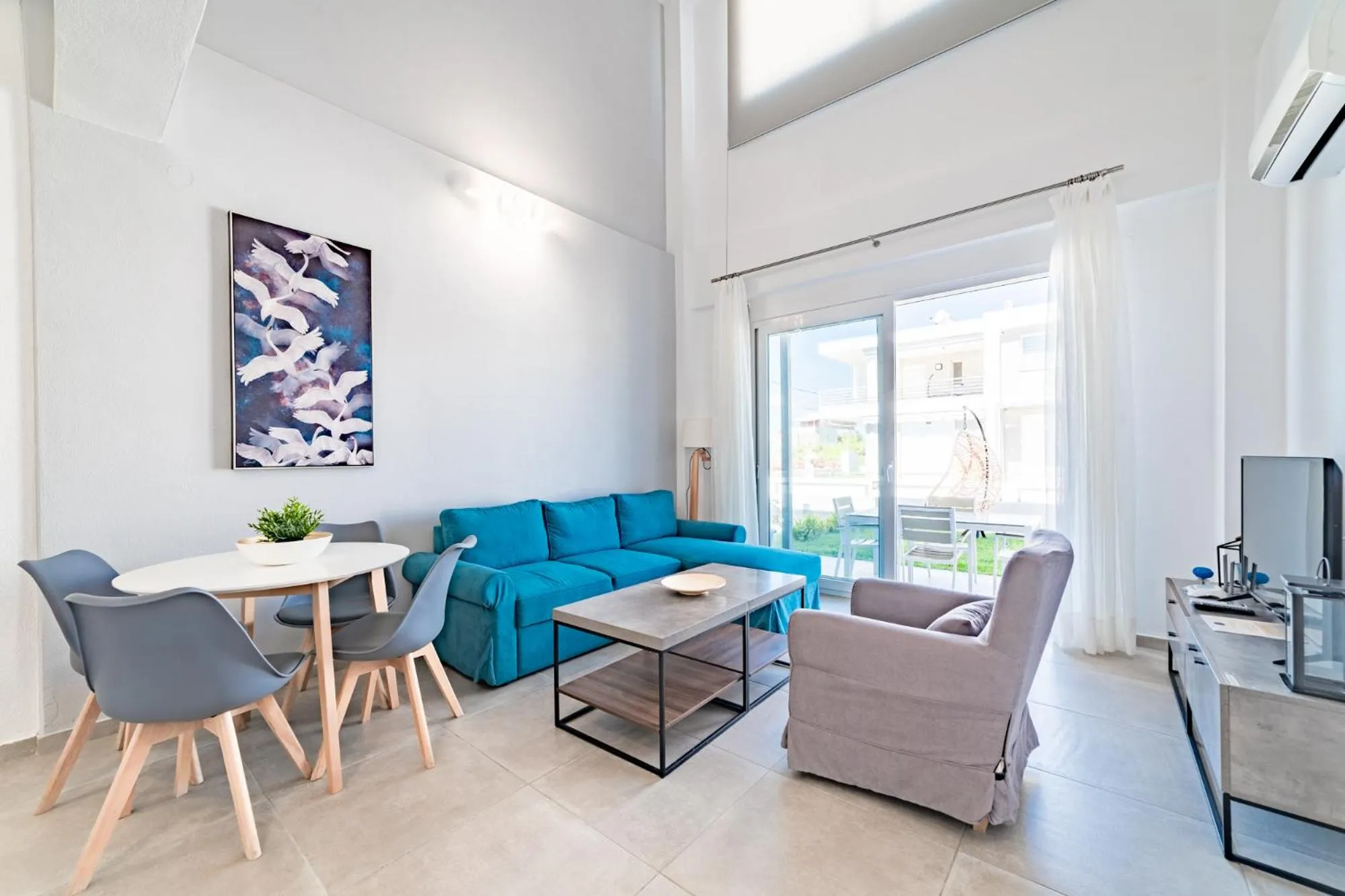 Living room in Thalassa & Thalassa Prive Residential Complex