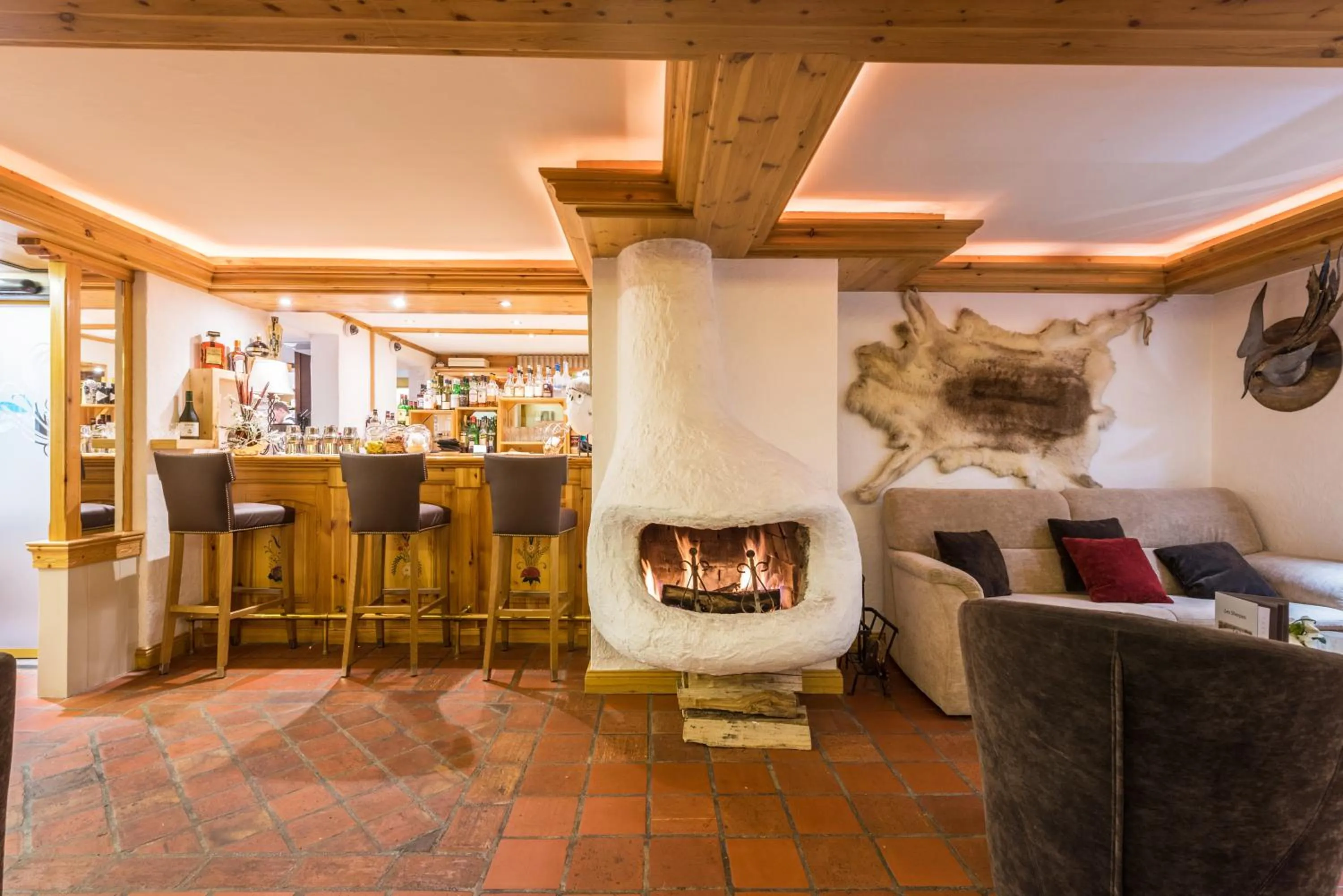 Living room in Hôtel Les Sherpas