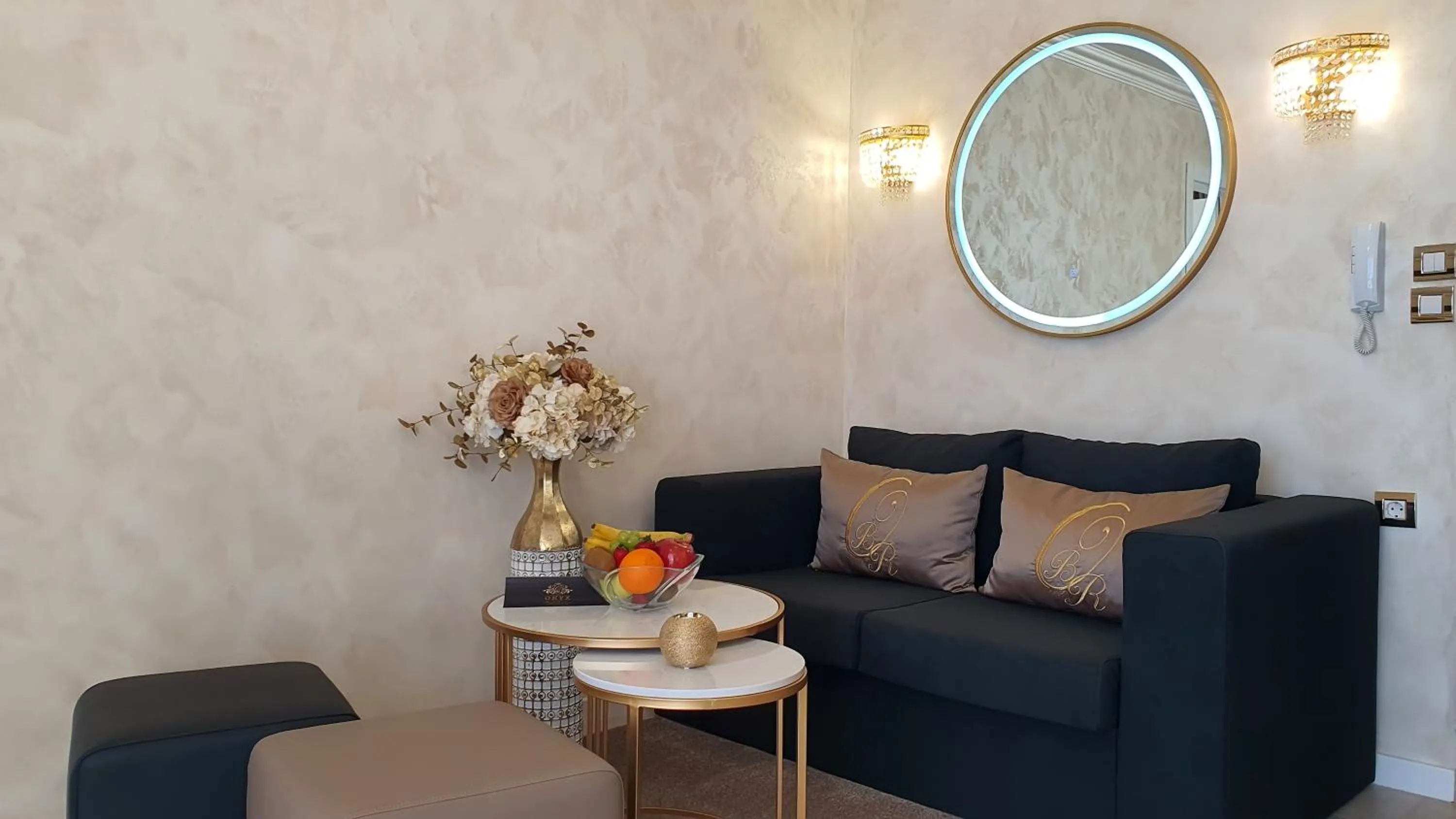 Living room in Onyx Beach Residence - Free Beach Access & Parking