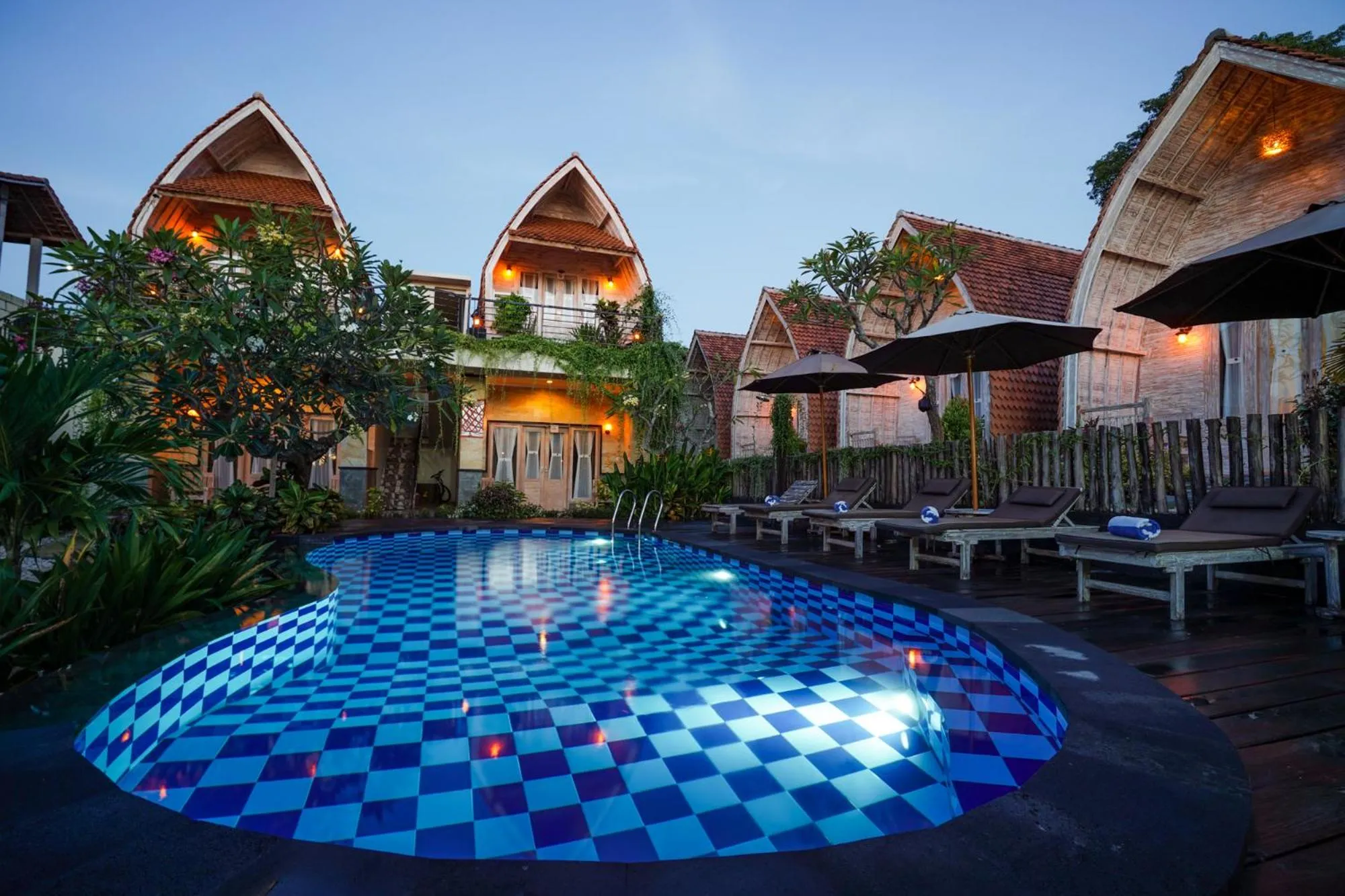 Garden view in Unicorn Bungalow