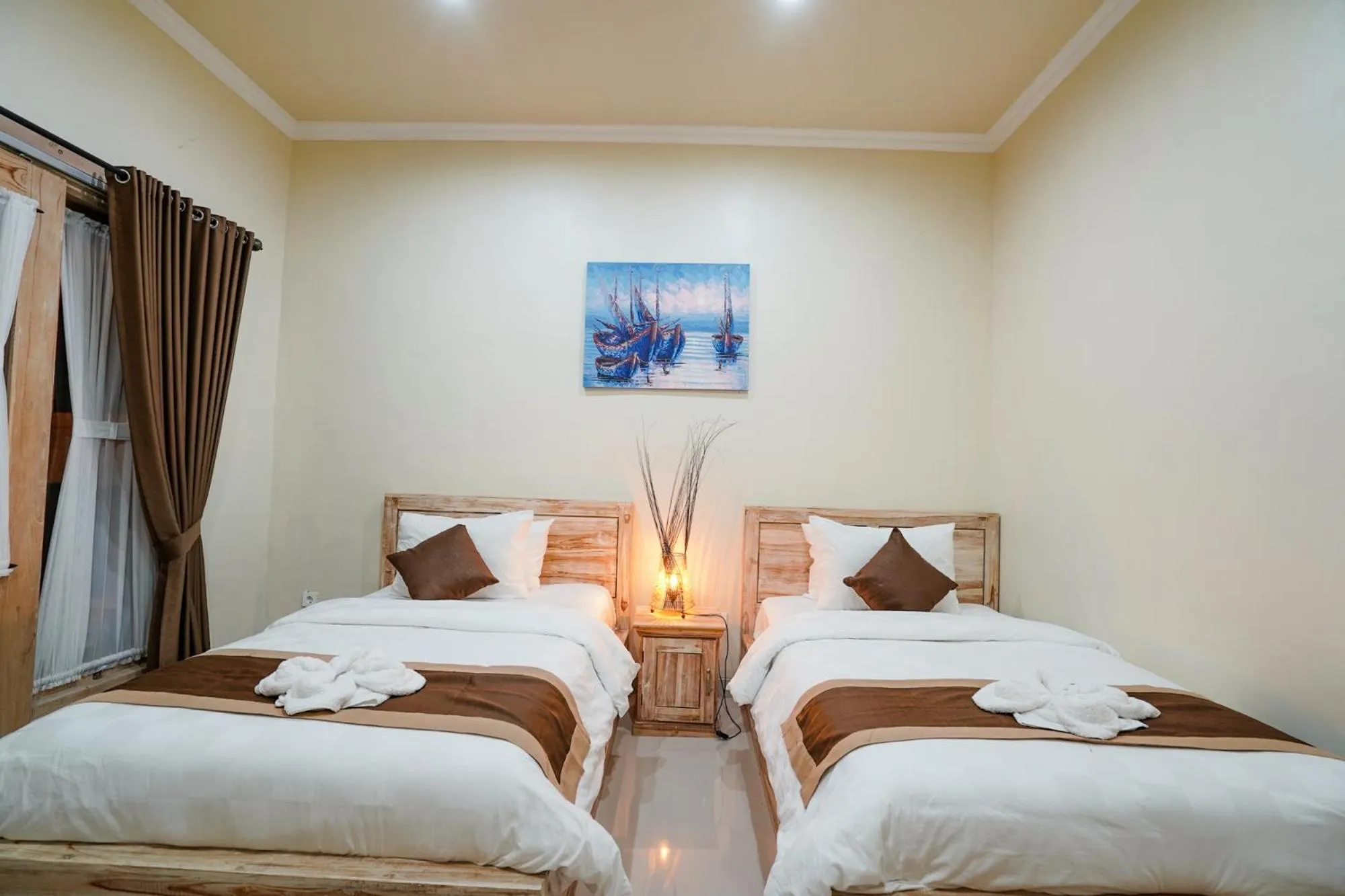 Bed in Unicorn Bungalow