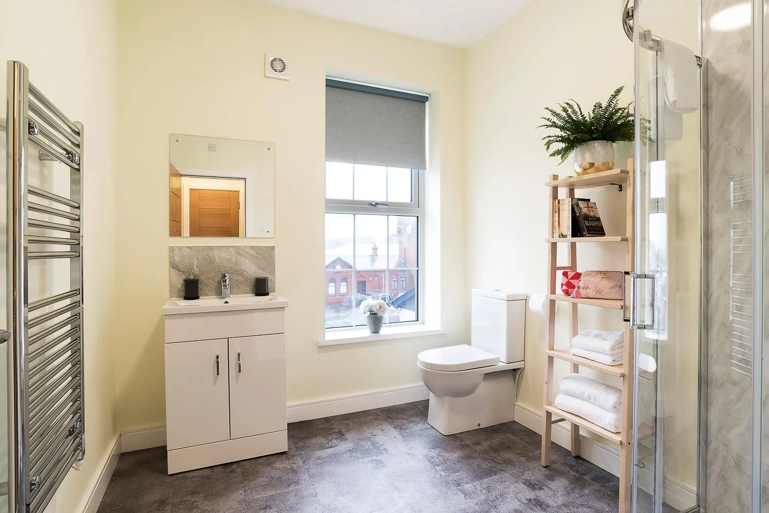 Bathroom in Blue Door Apartments