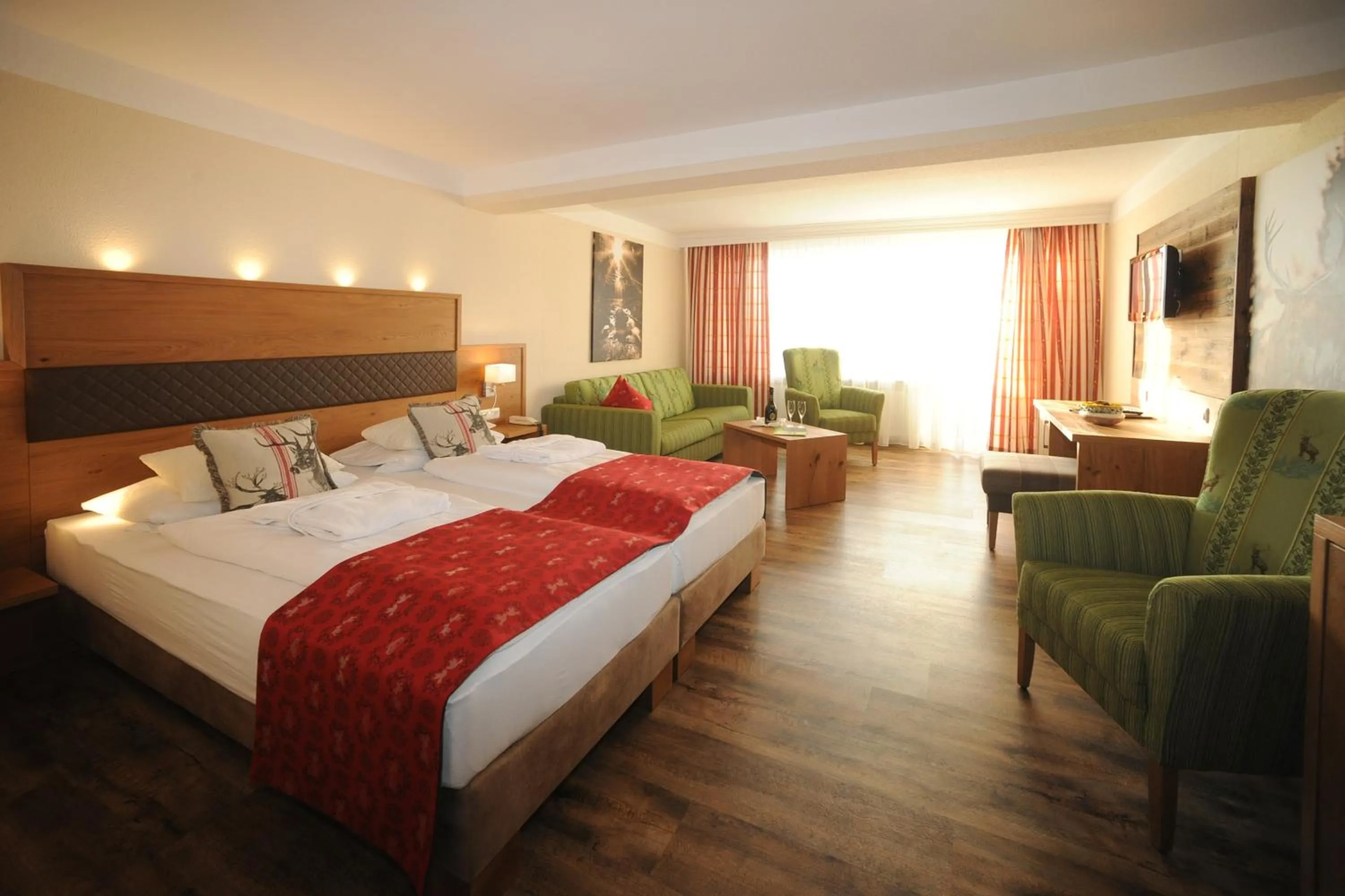 Bed in Ferienhotel Hubertus