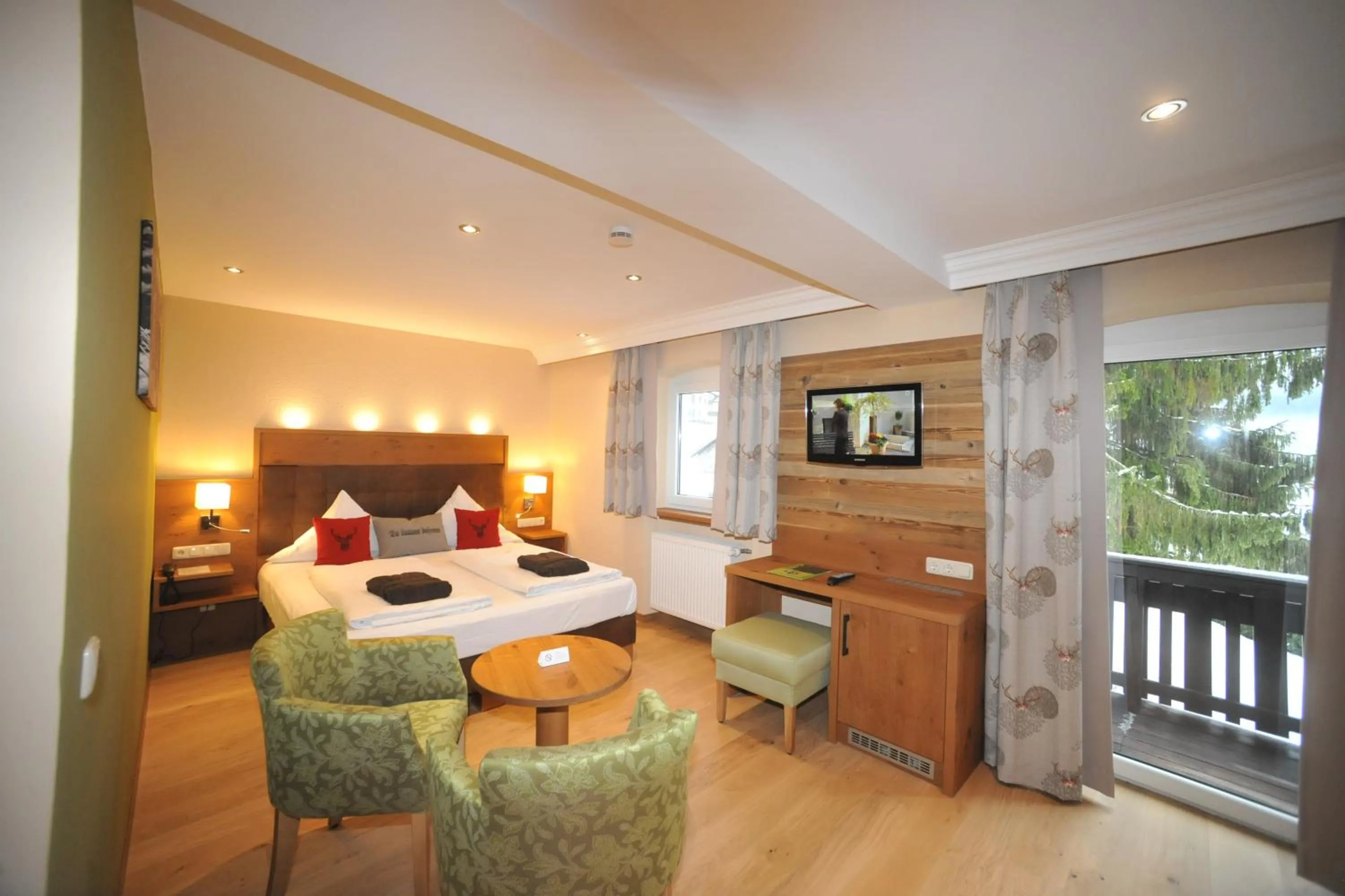 Bed in Ferienhotel Hubertus