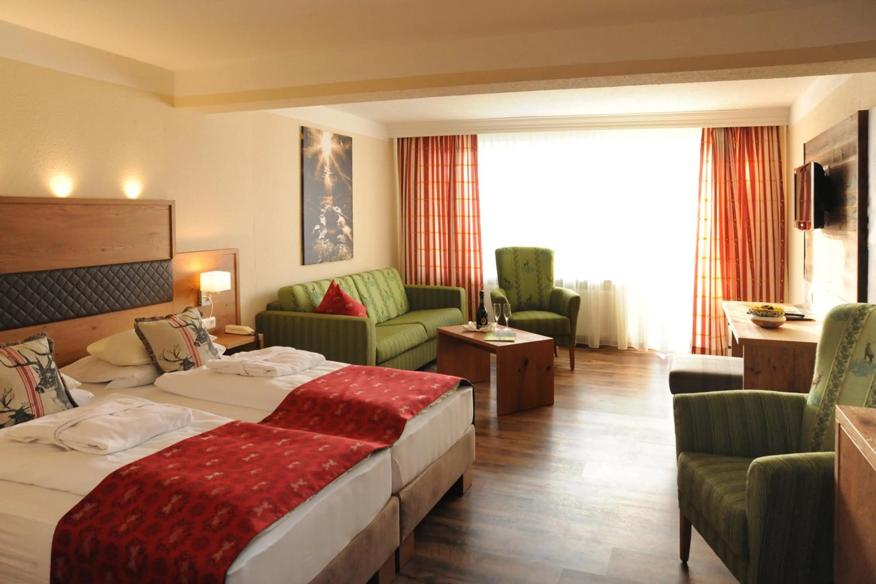 Bed in Ferienhotel Hubertus