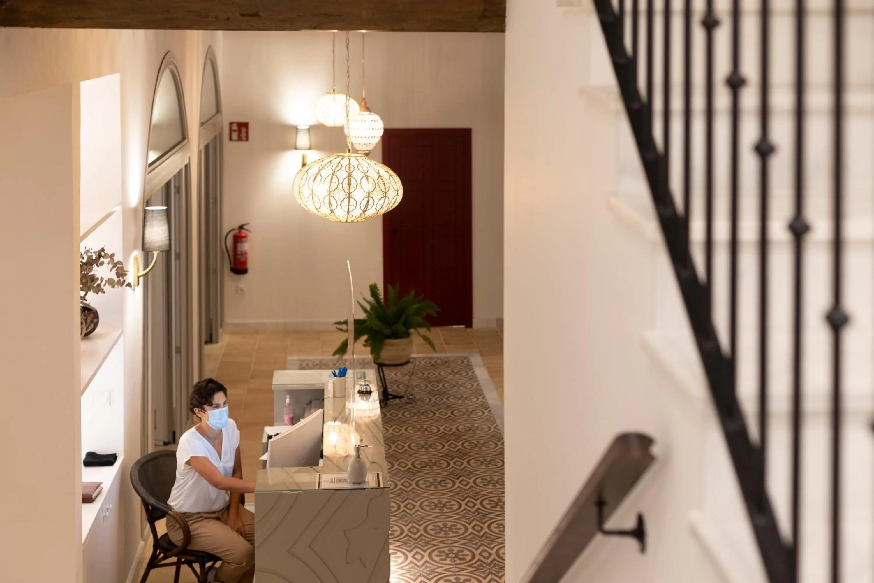 Lobby or reception, Bed in Albariza Hotel Boutique