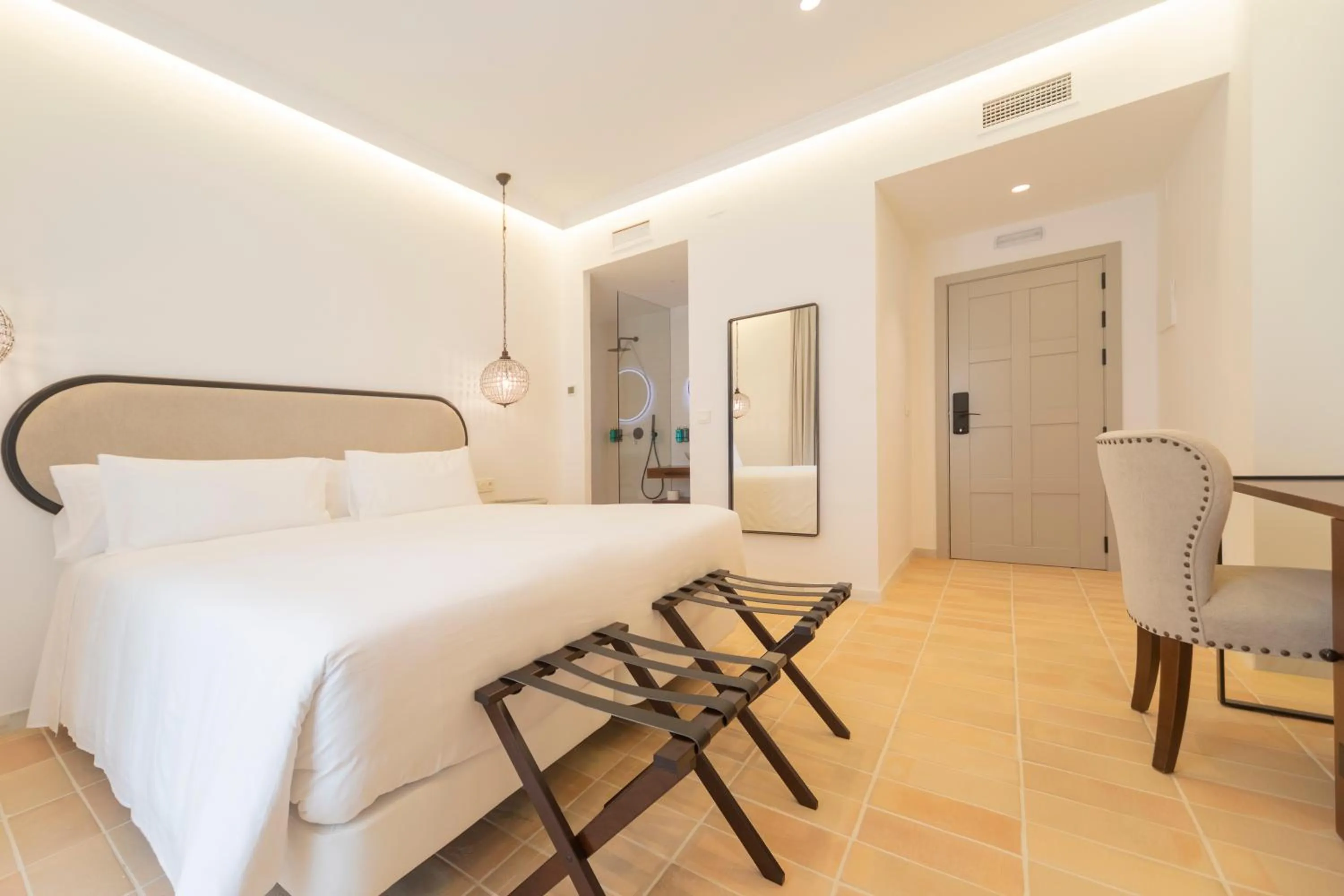 Decorative detail, Bed in Albariza Hotel Boutique