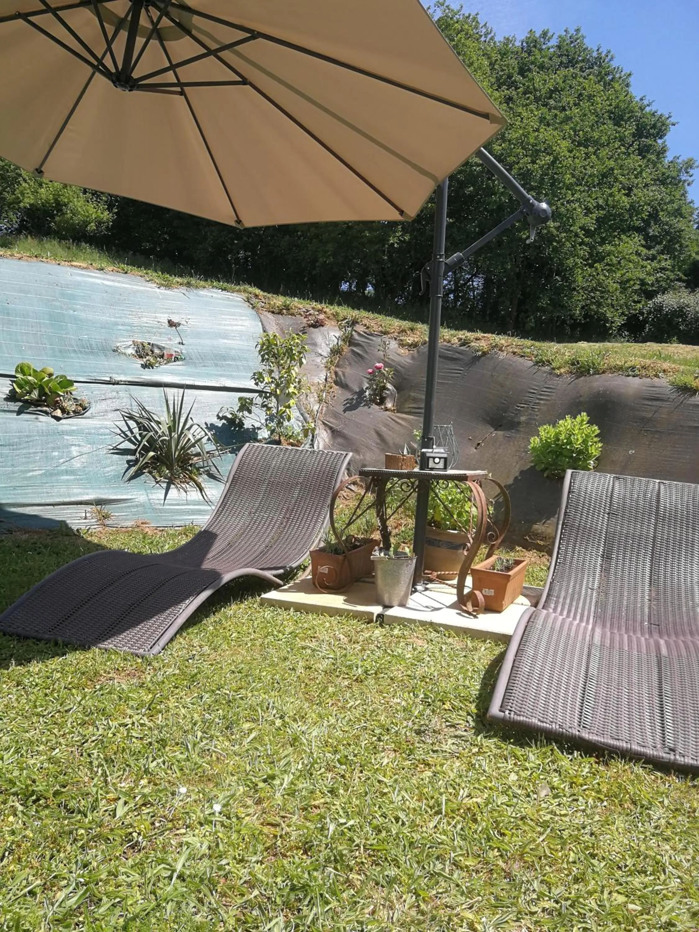 Patio in Central Brittany B and B