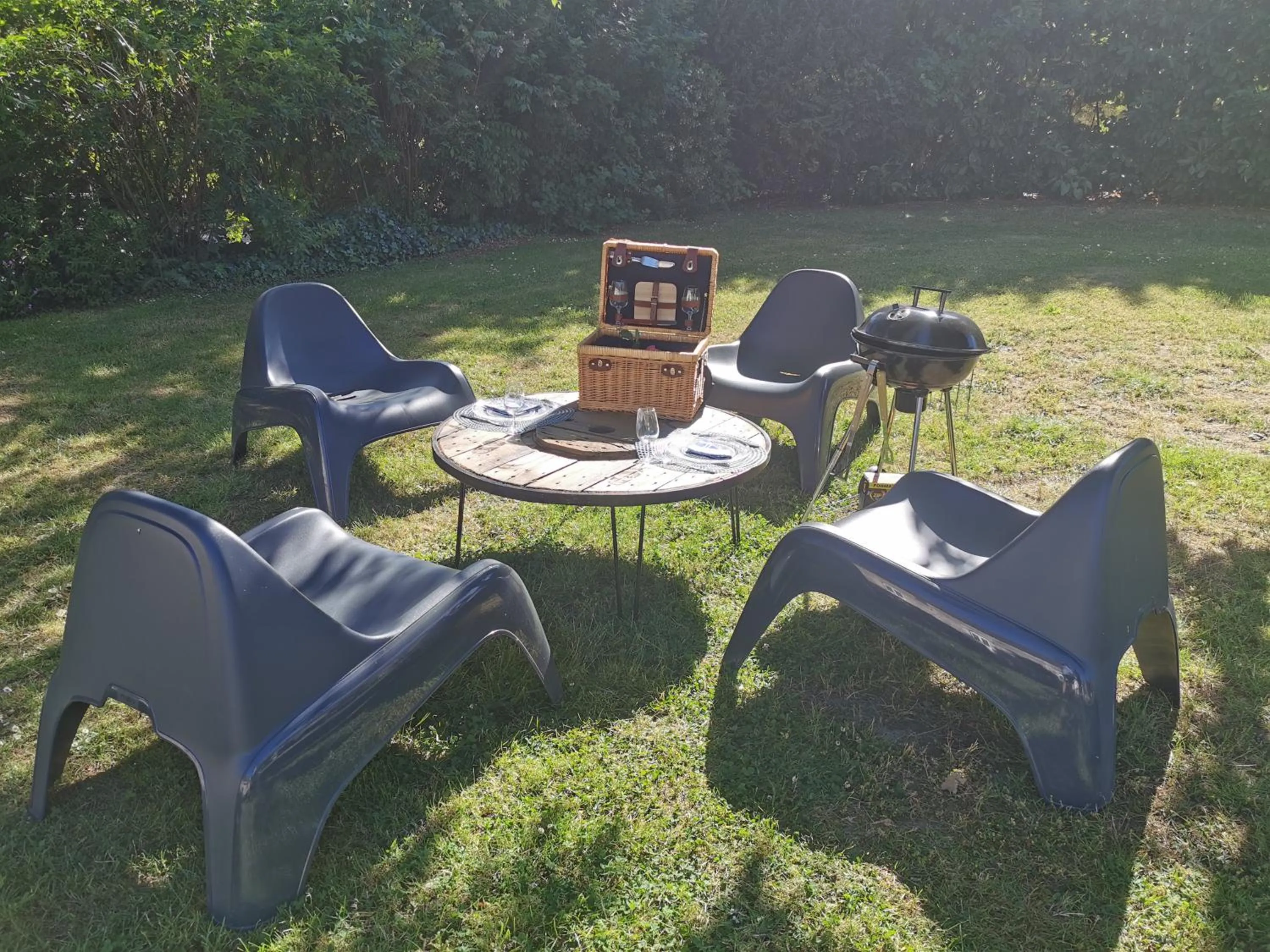 BBQ facilities in La Ferme de Valeuse