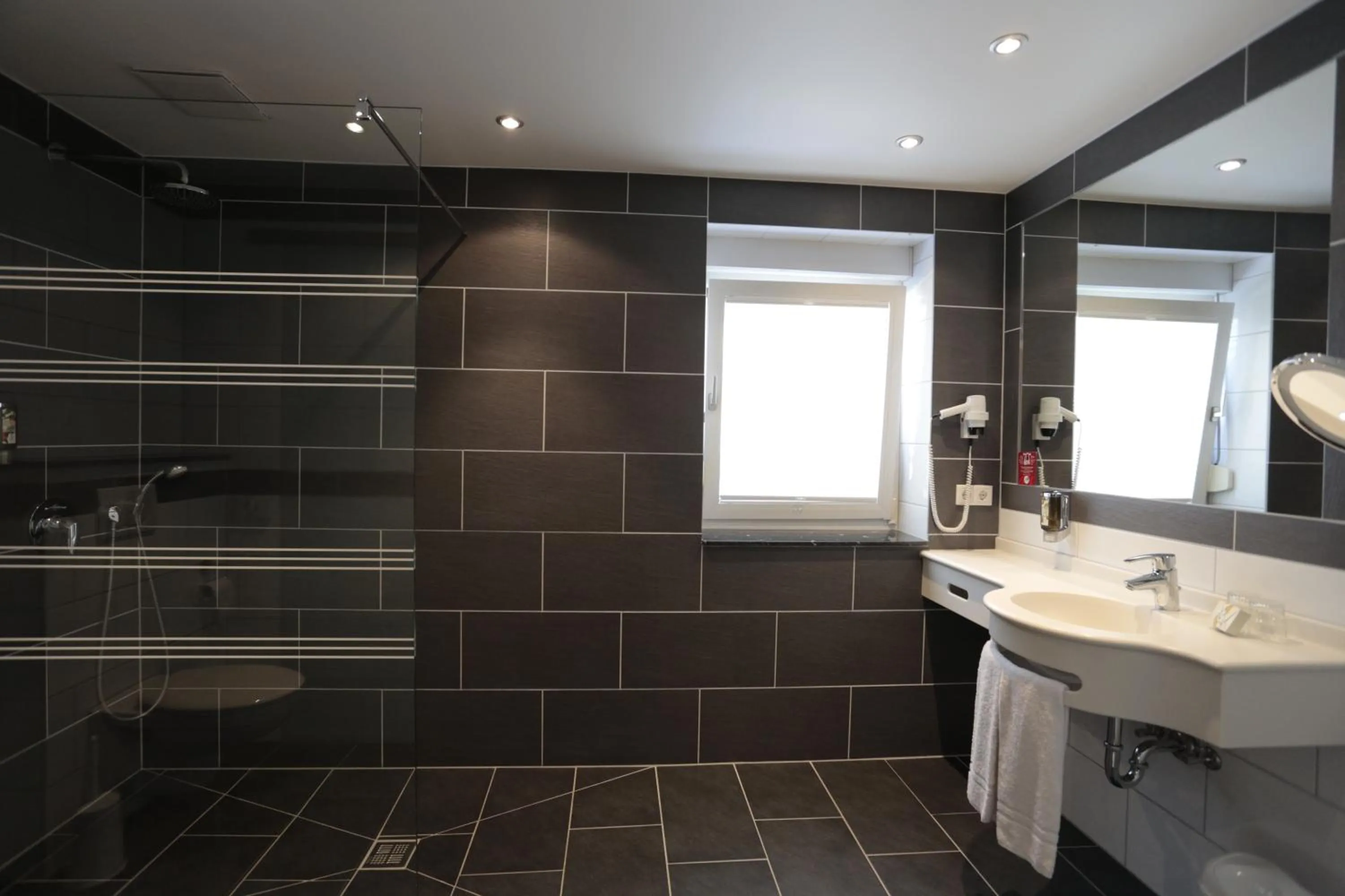 Bathroom in AKZENT Hotel Berg's Alte Bauernschänke- Wellness und Wein