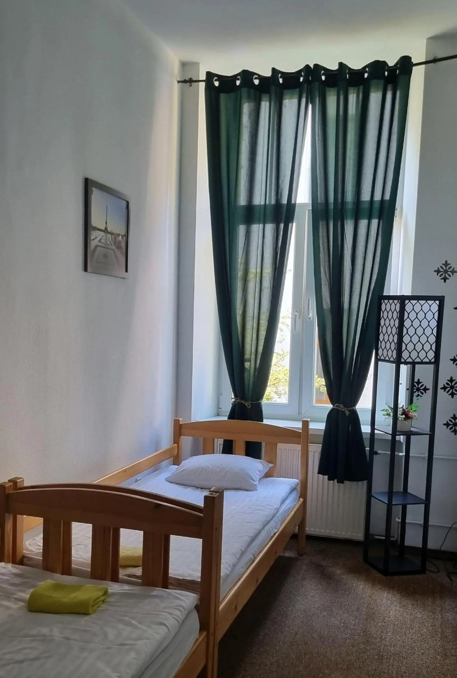 Bed in Green Cat Rooms