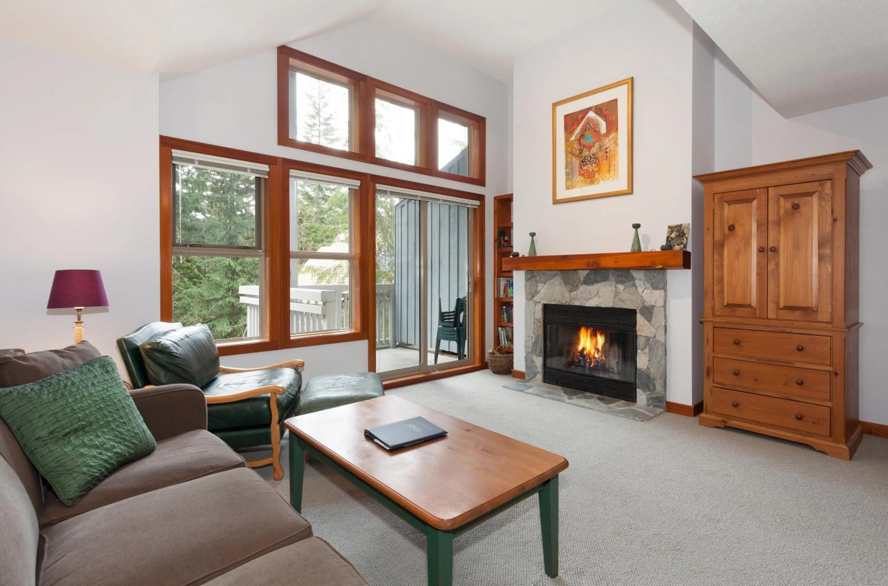 Living room in Treeline Townhome by Whistler Premier