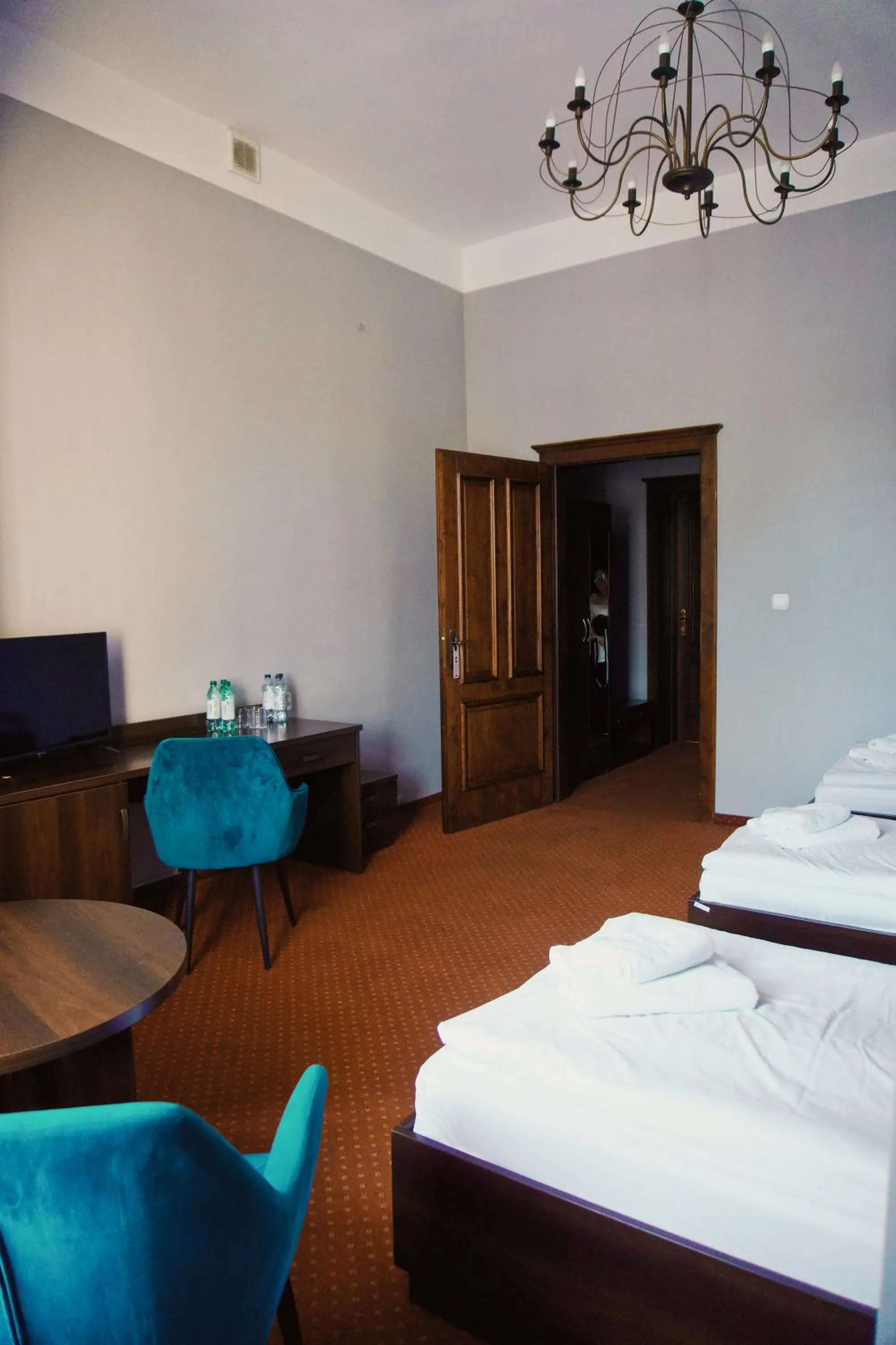 Bed in Legnicki Browar Książęcy Hotel i Restauracja