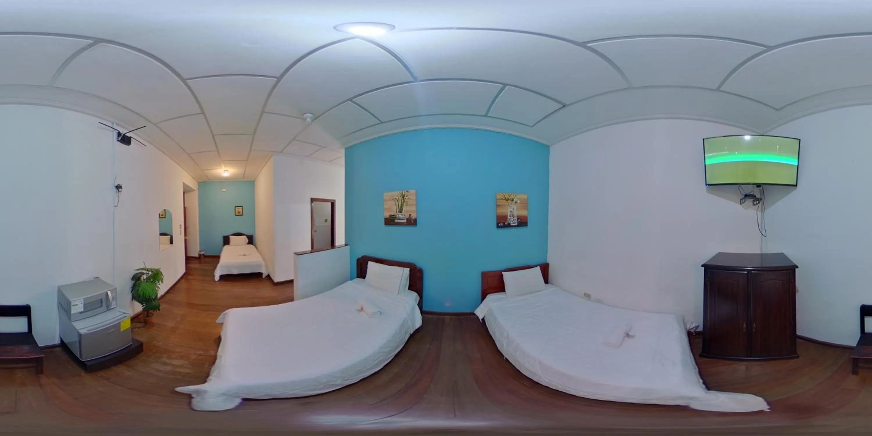 Bed in Hotel 4 Mundos