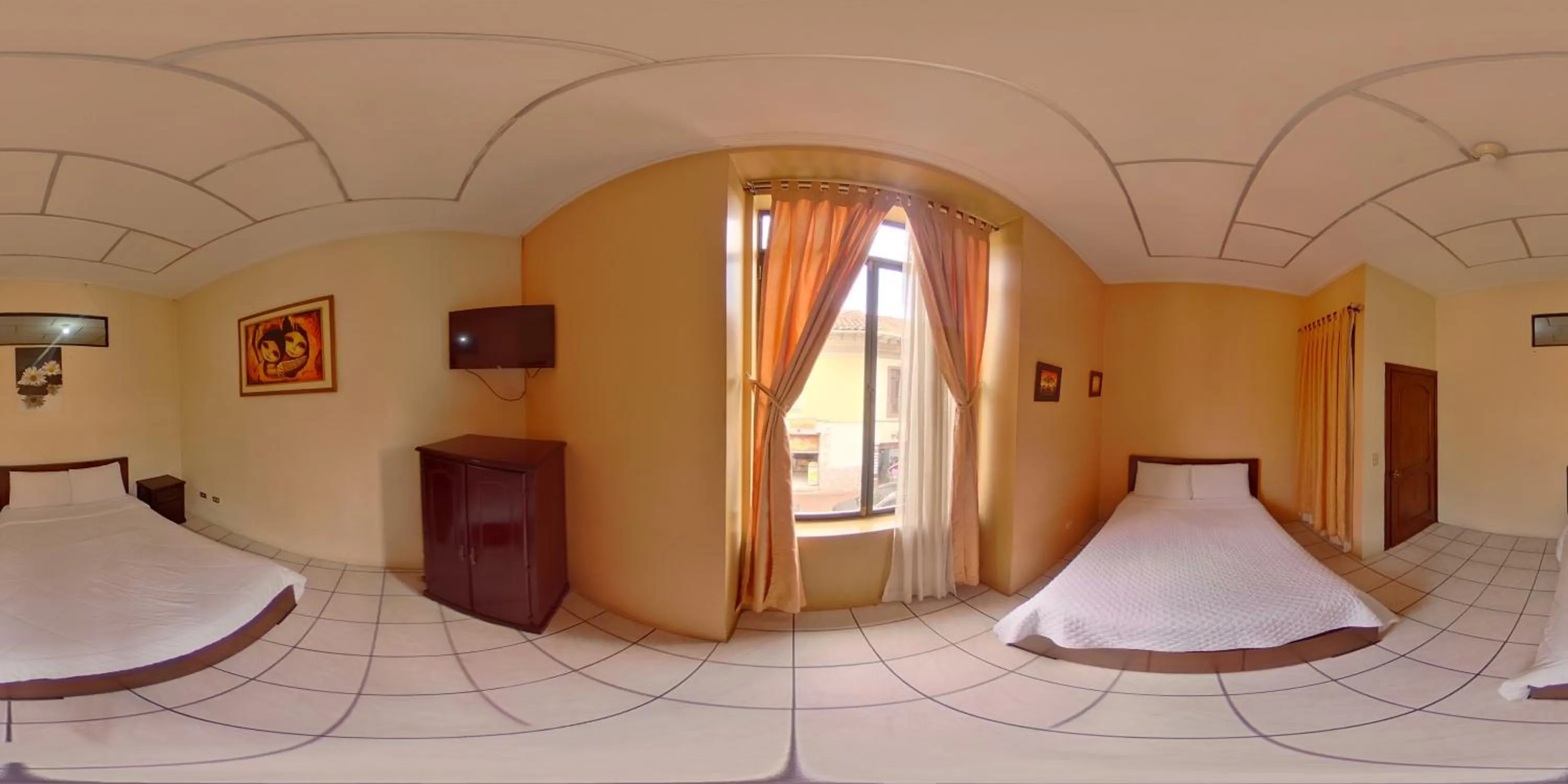 Bed in Hotel 4 Mundos