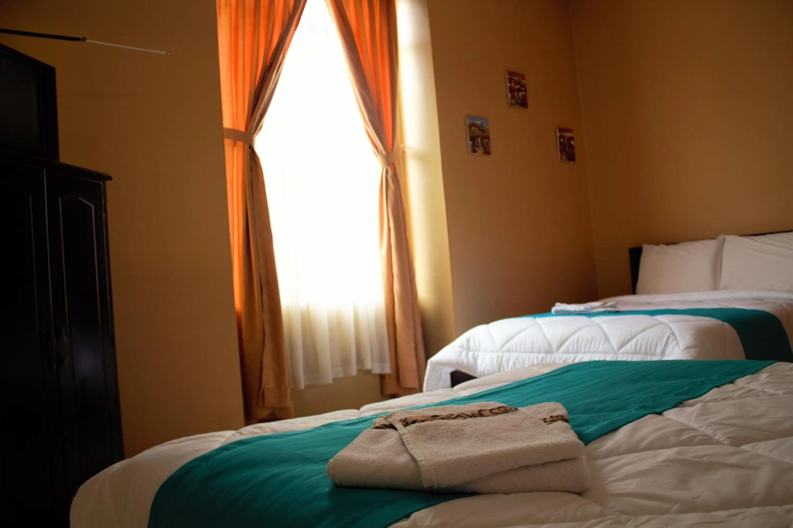 Bed in Hotel 4 Mundos