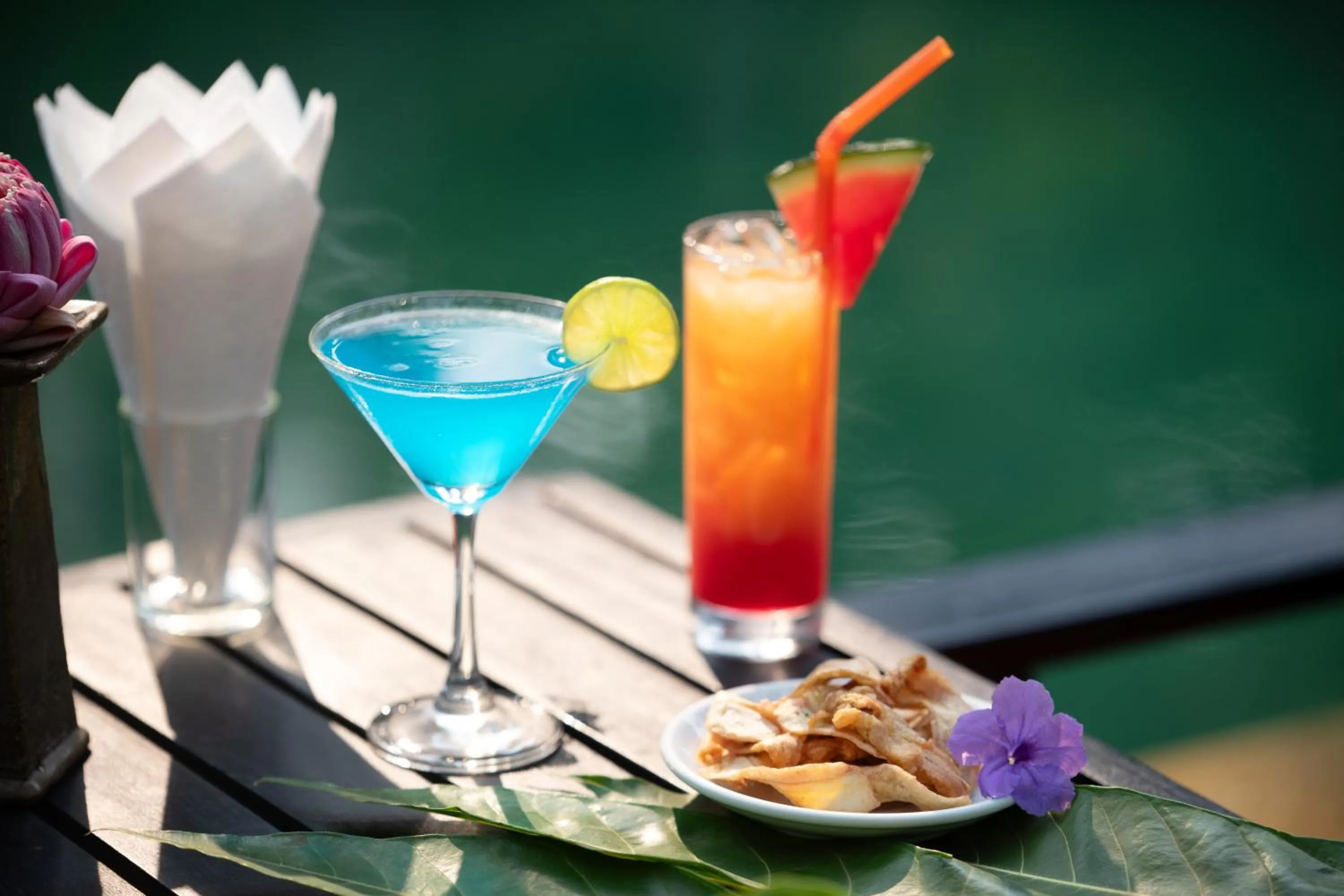 Food and drinks in Home Indochine d'Angkor Hotel