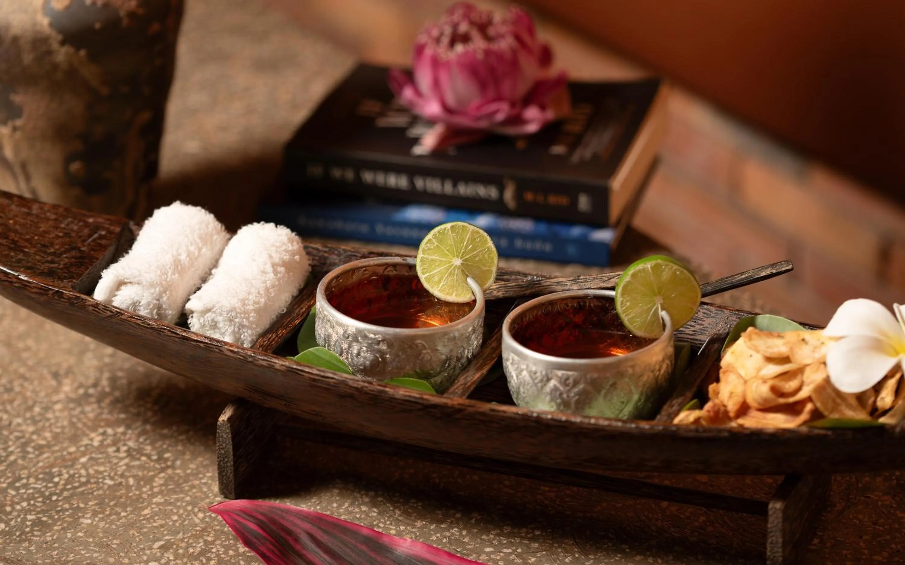 Food and drinks in Home Indochine d'Angkor Hotel