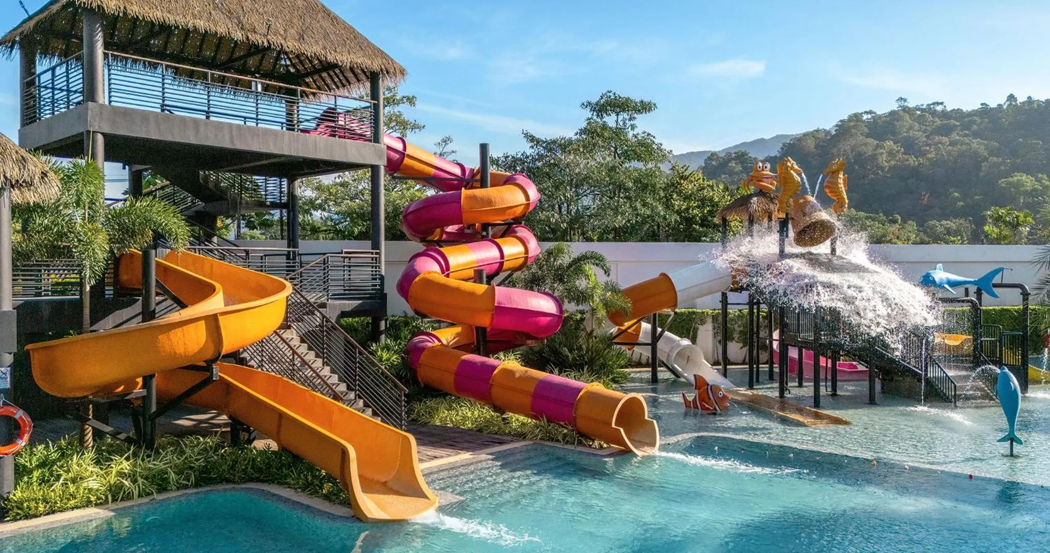 Aqua park in The Splash Koh Chang