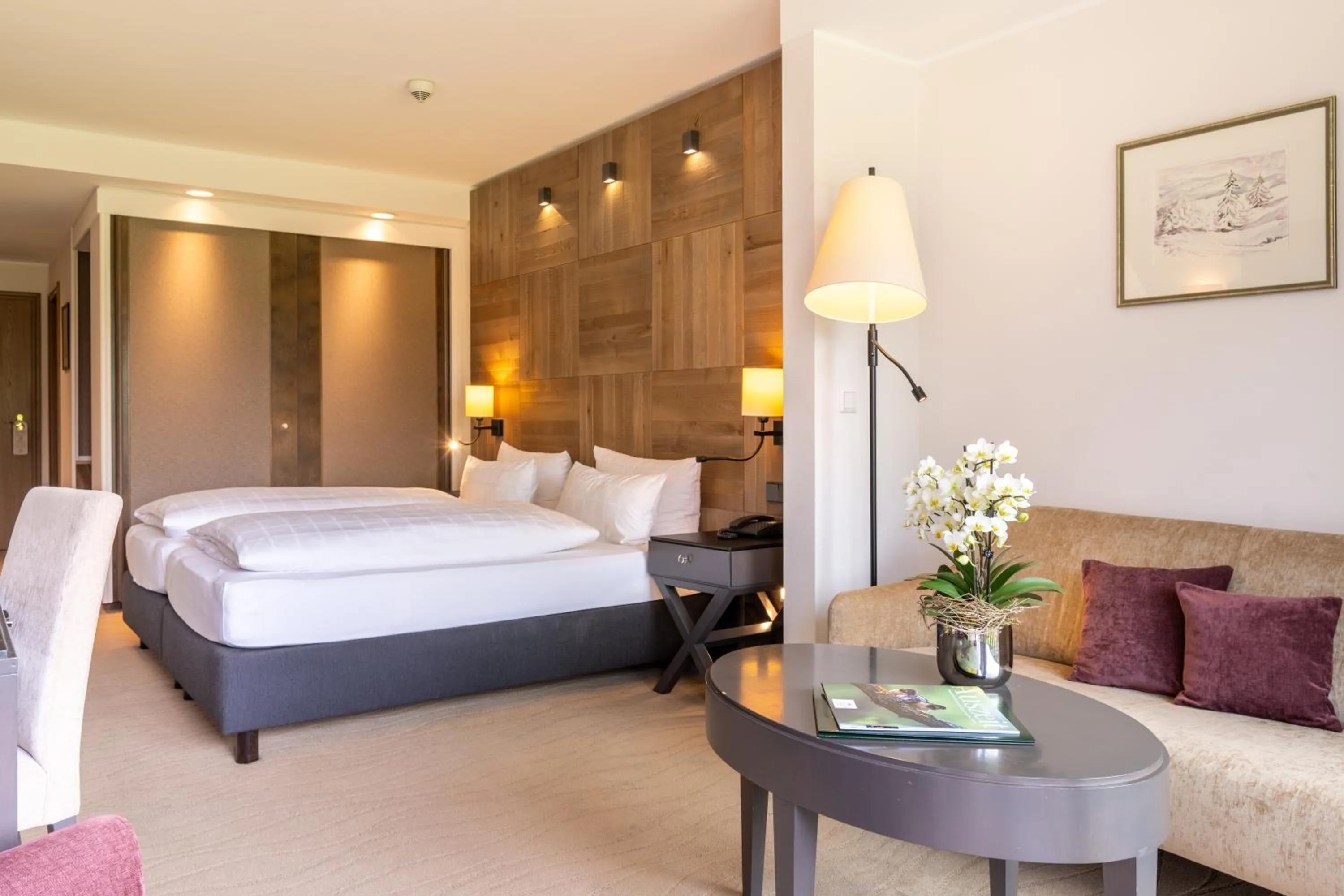 Bed in Hotel Jagdhaus Wiese