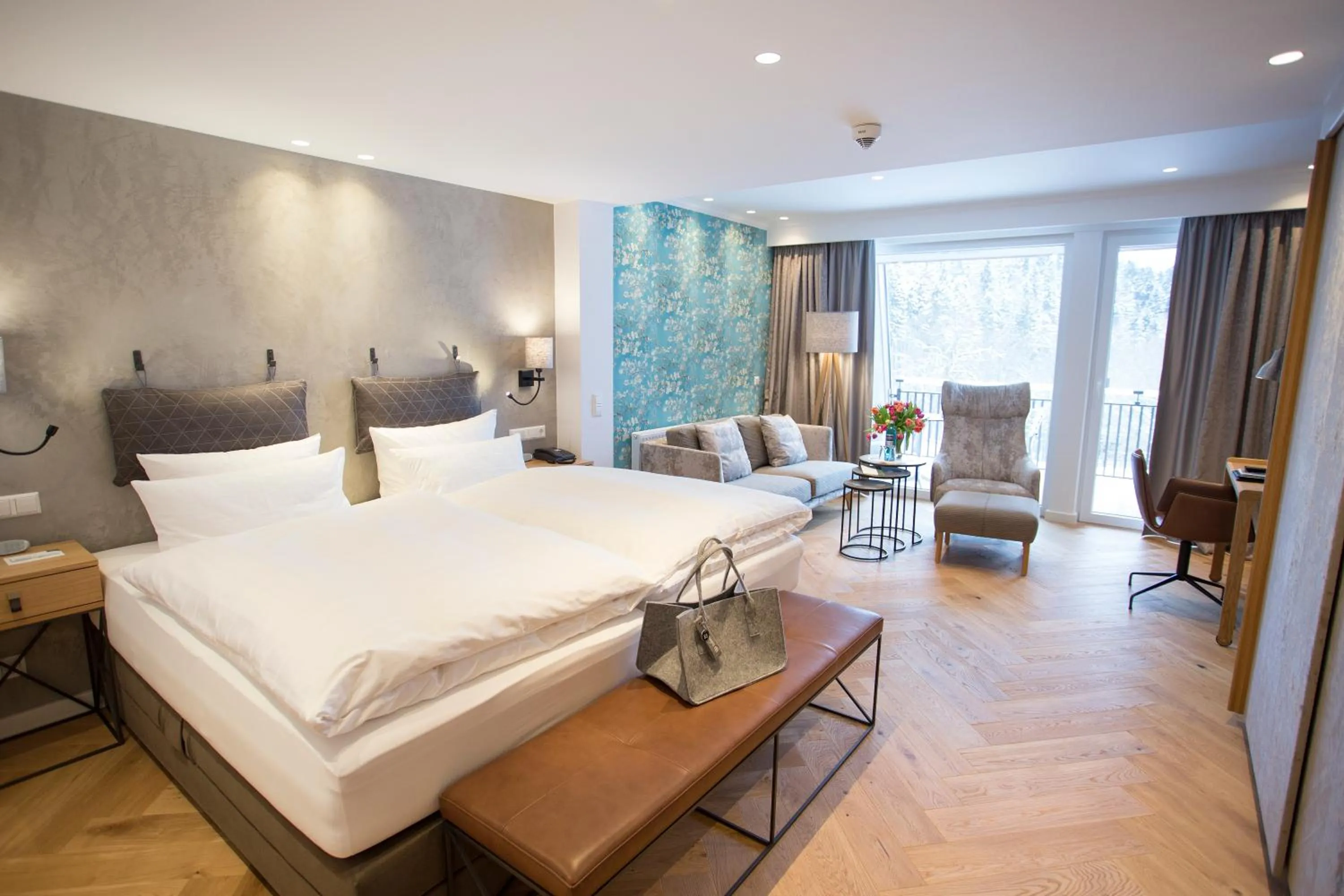 Photo of the whole room, Bed in Hotel Jagdhaus Wiese