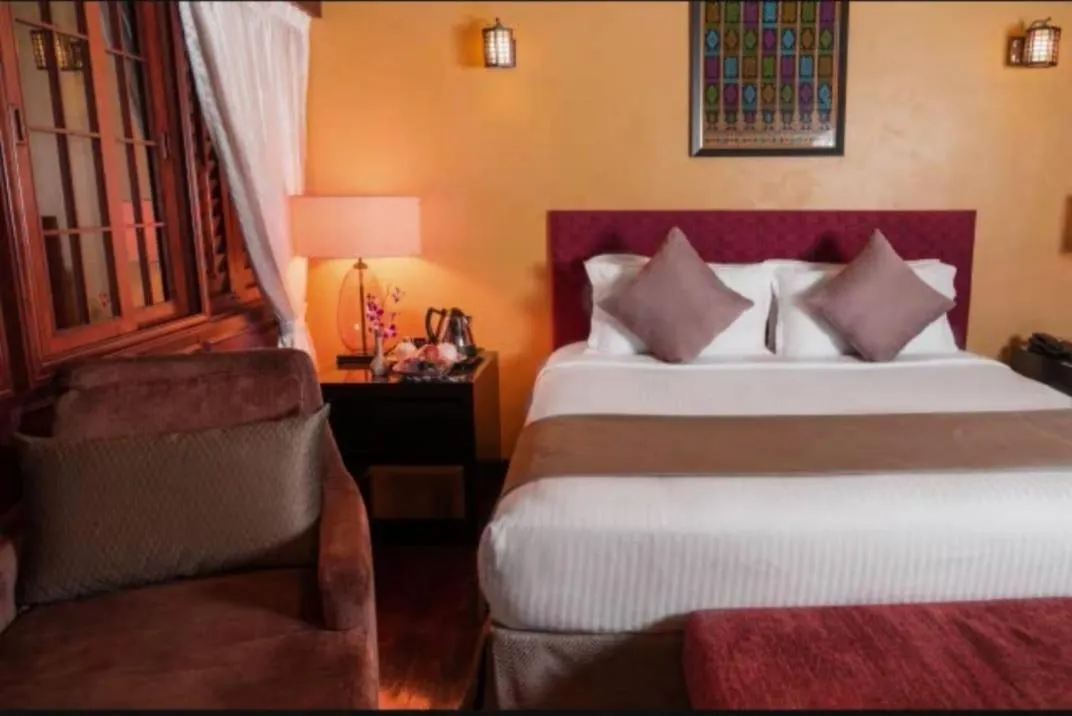 Bed in Shah's Beach Resort Melaka