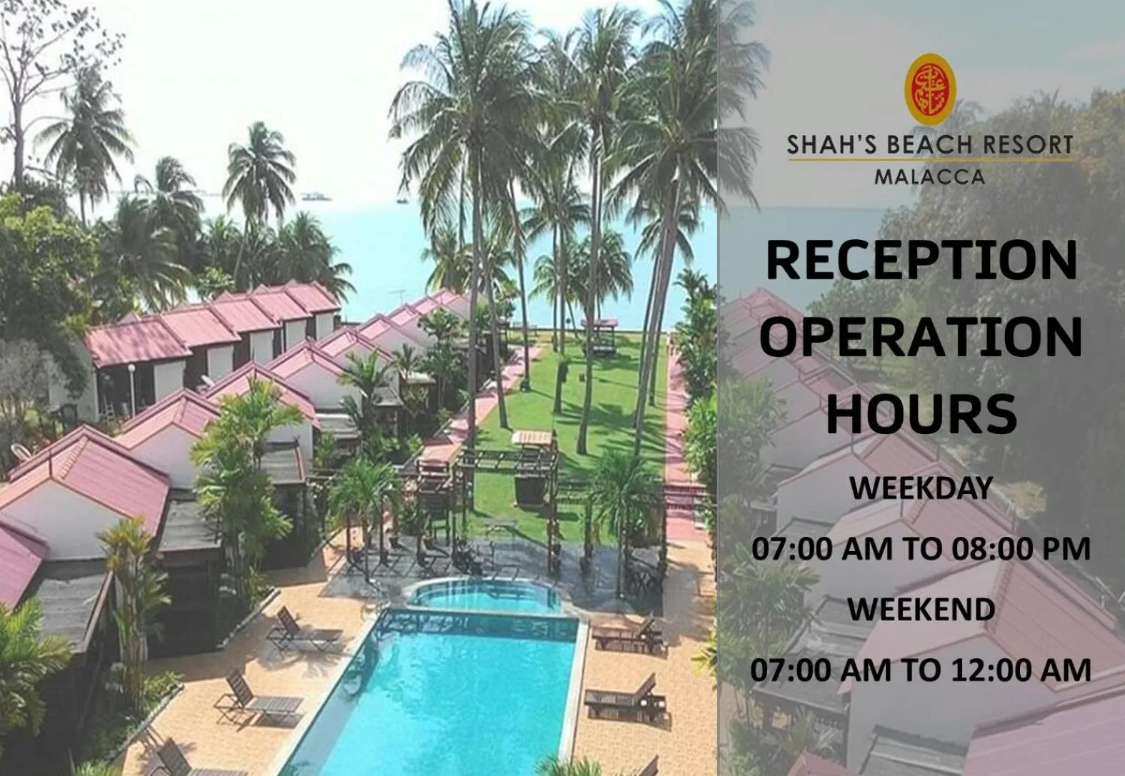Bird's eye view in Shah's Beach Resort Melaka