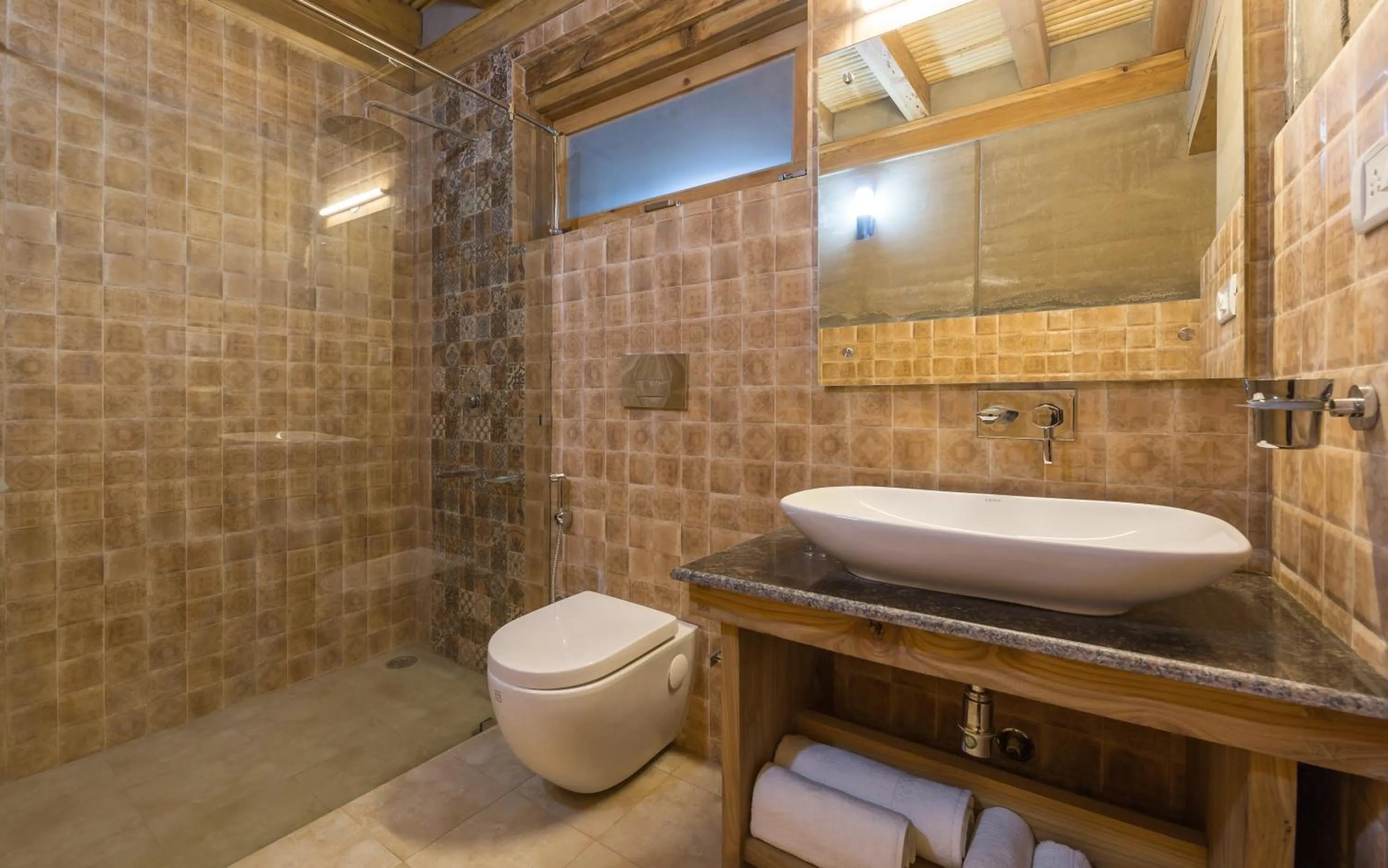 Shower in Ladakh Eco Resort