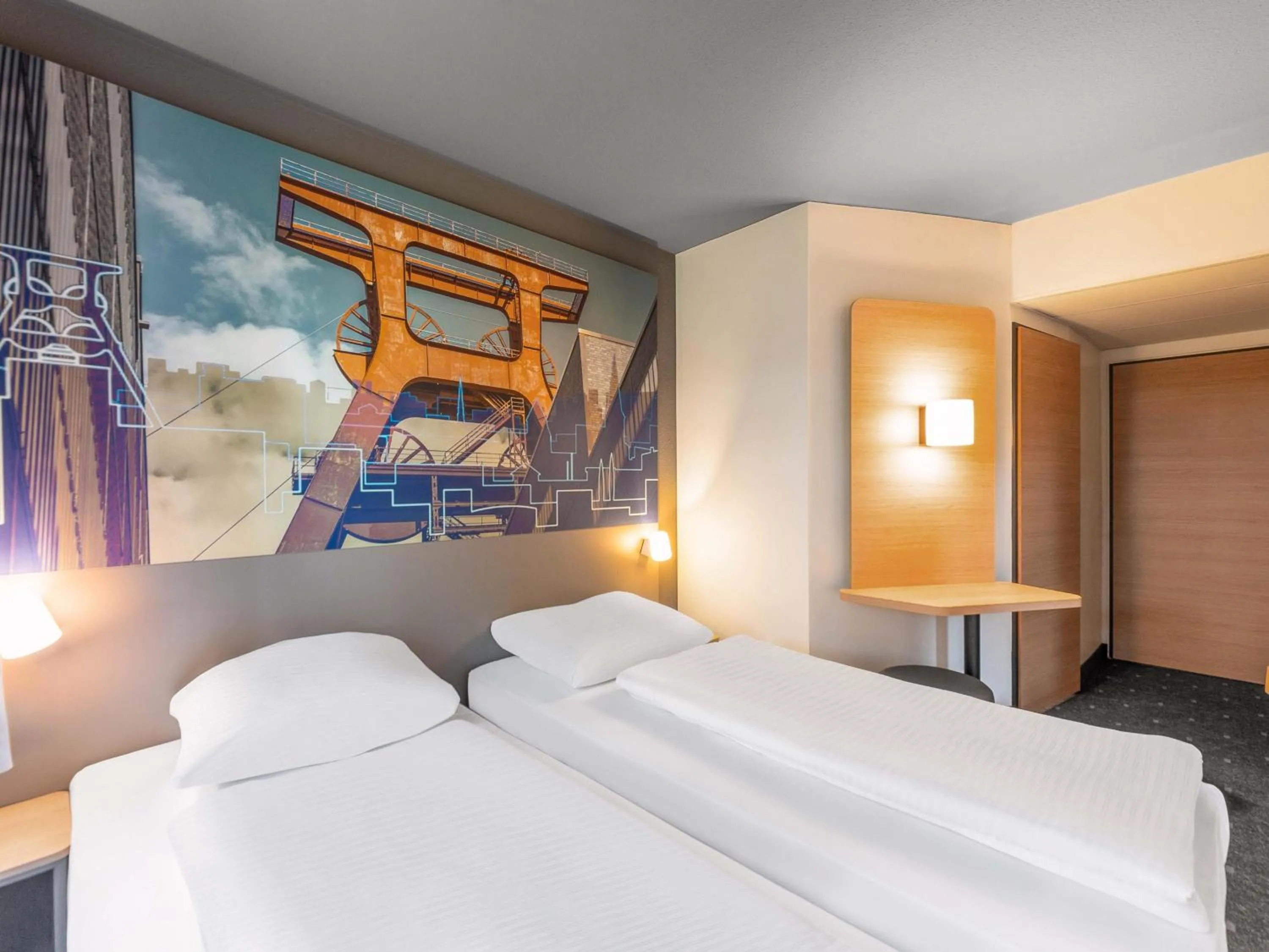 Photo of the whole room, Bed in B&B HOTEL Würzburg-Ost