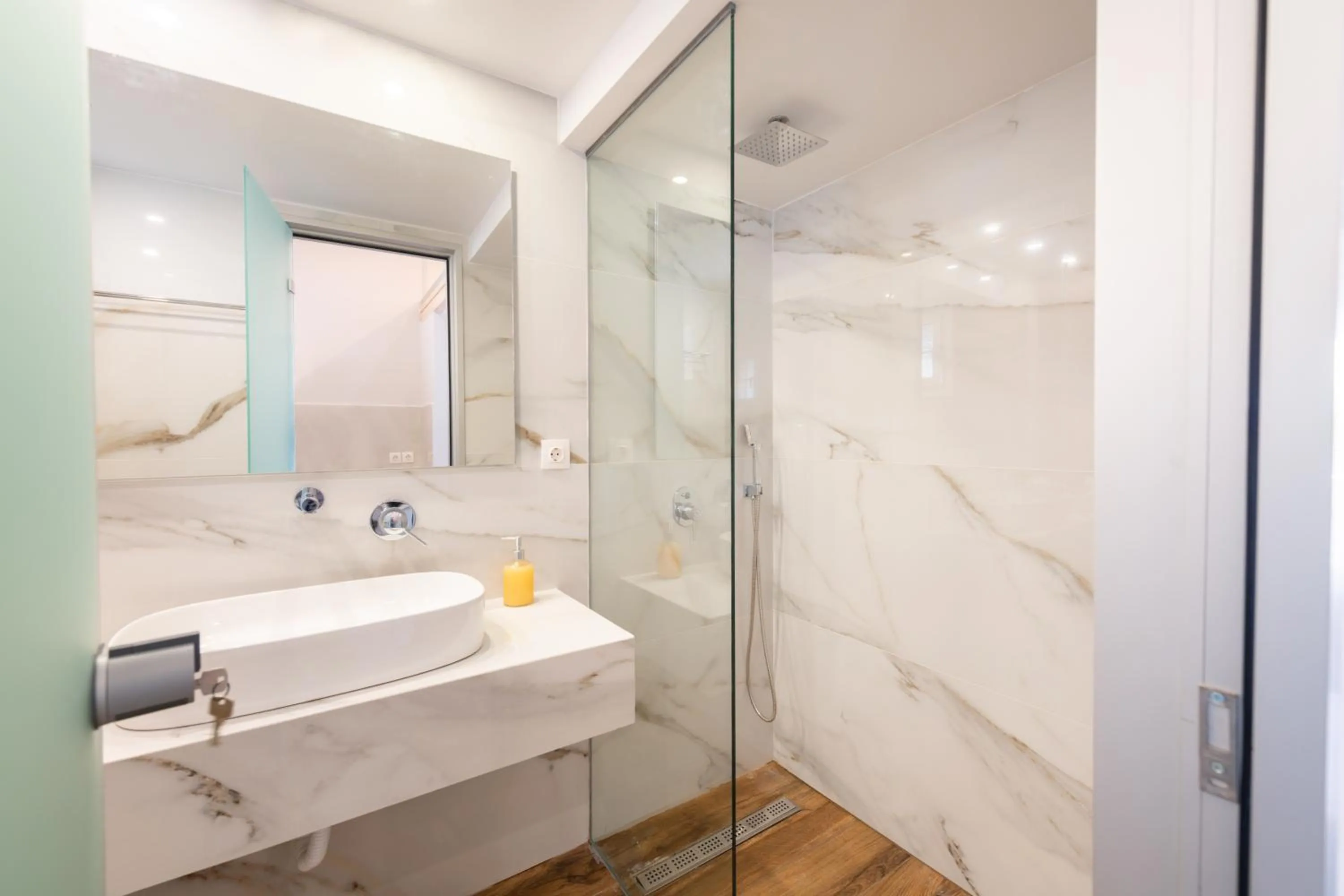 Bathroom in KORINA APART HOTEL KAVOS