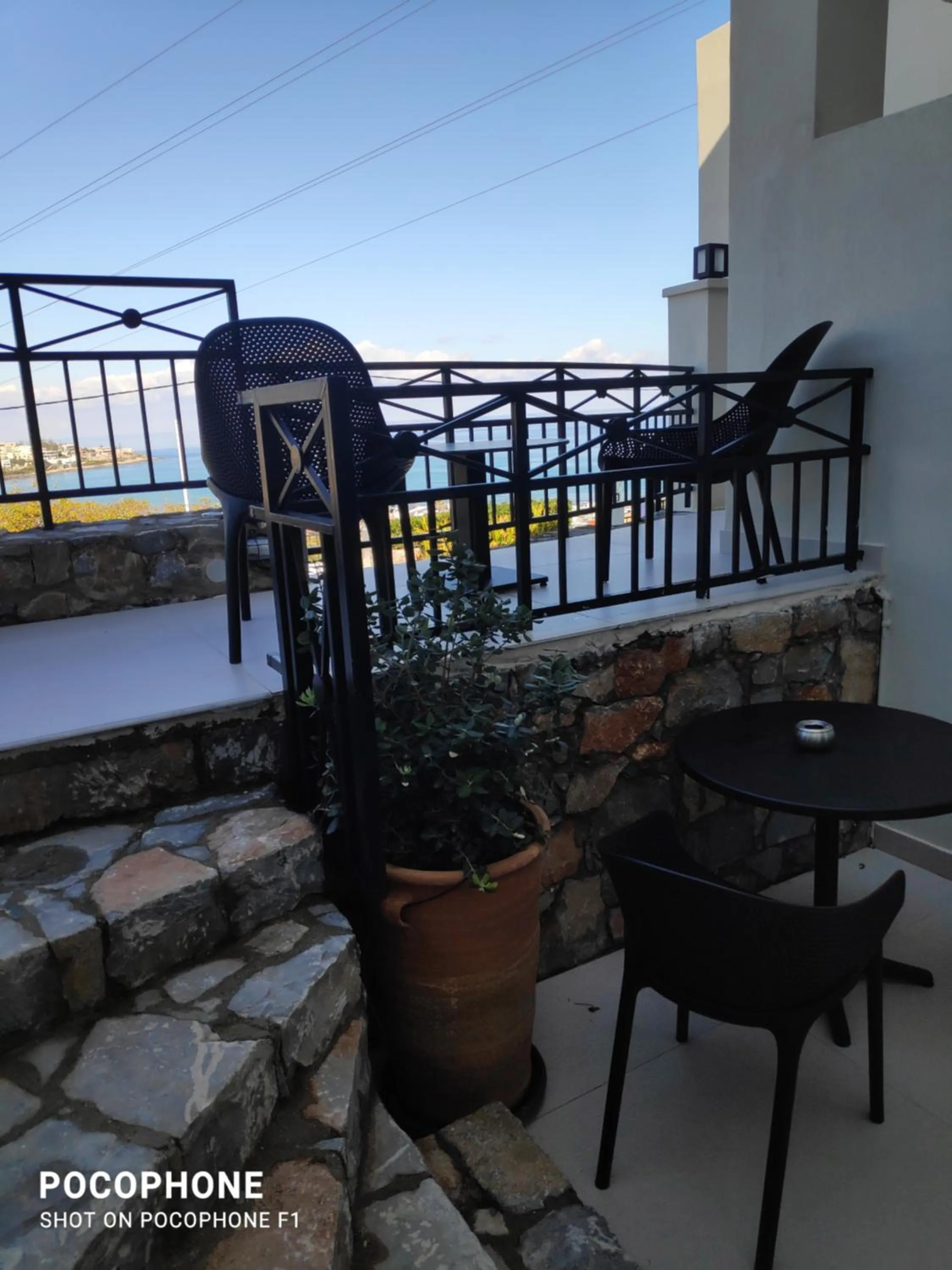Inner courtyard view in Minois Boutique Hotel