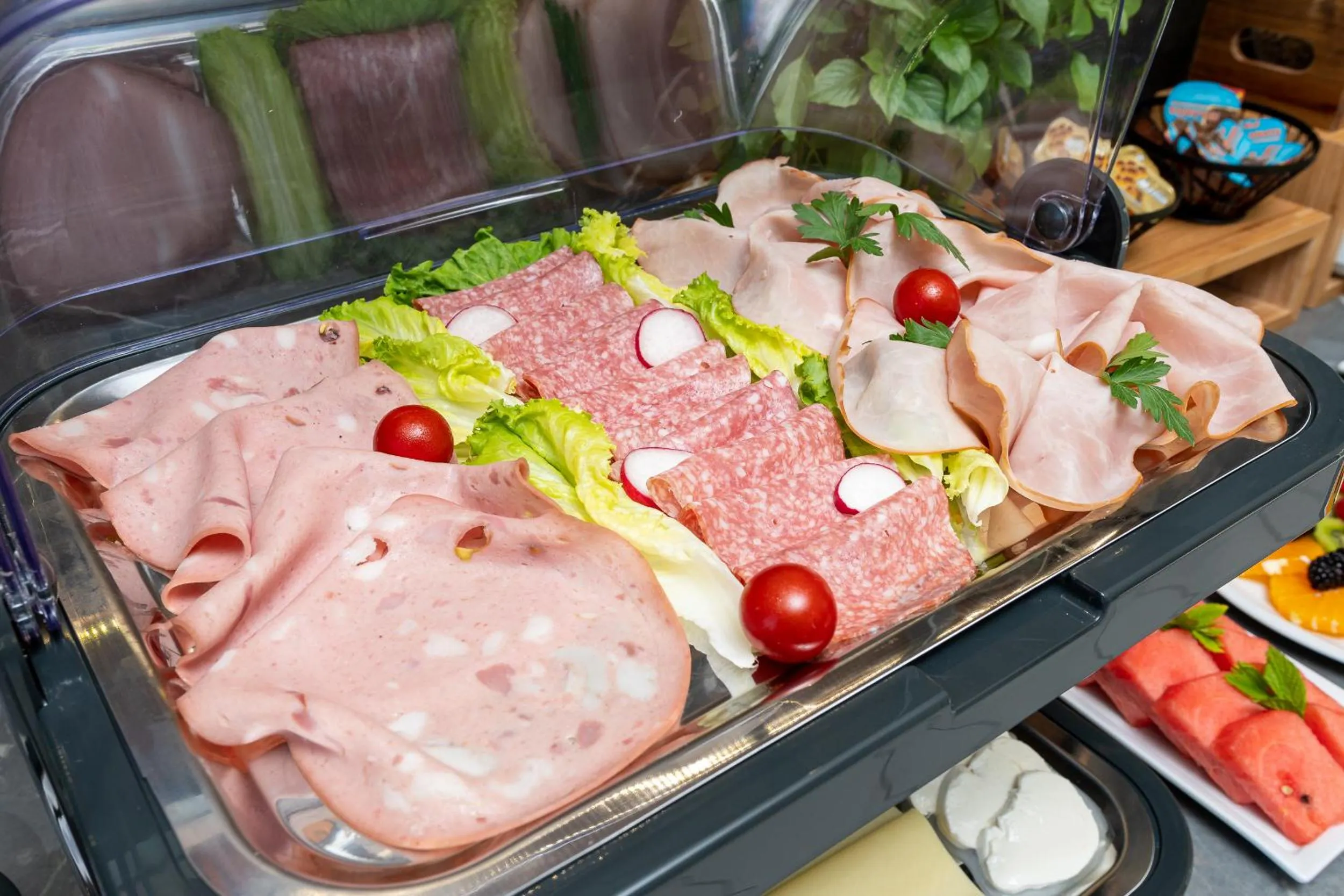 Buffet breakfast in Minois Boutique Hotel