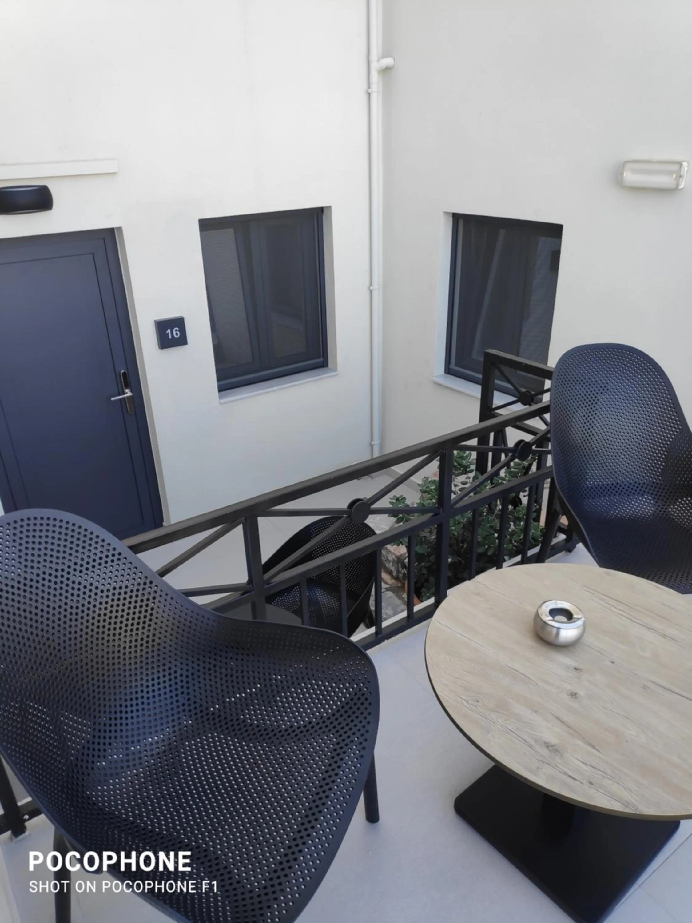 Inner courtyard view in Minois Boutique Hotel