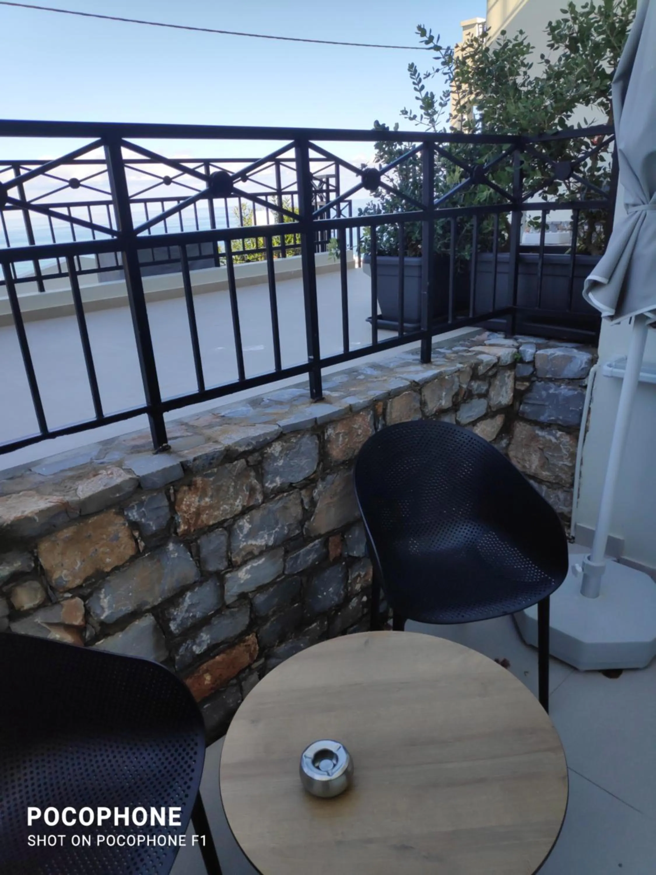 Inner courtyard view in Minois Boutique Hotel