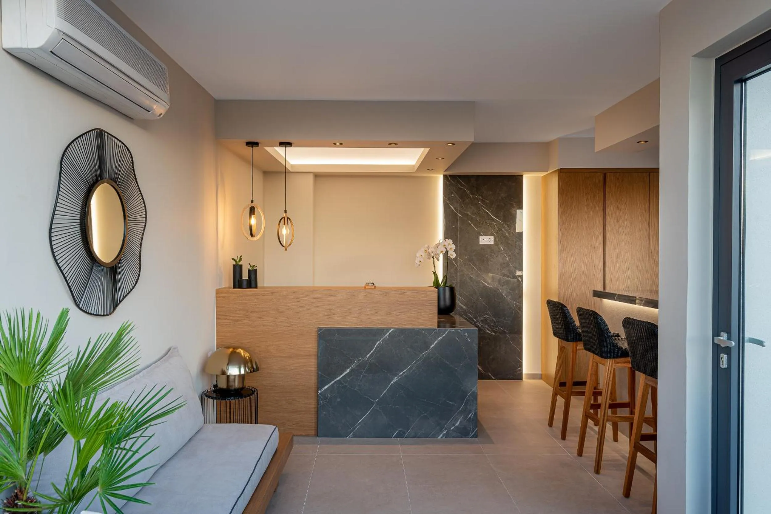 Lobby or reception in Minois Boutique Hotel