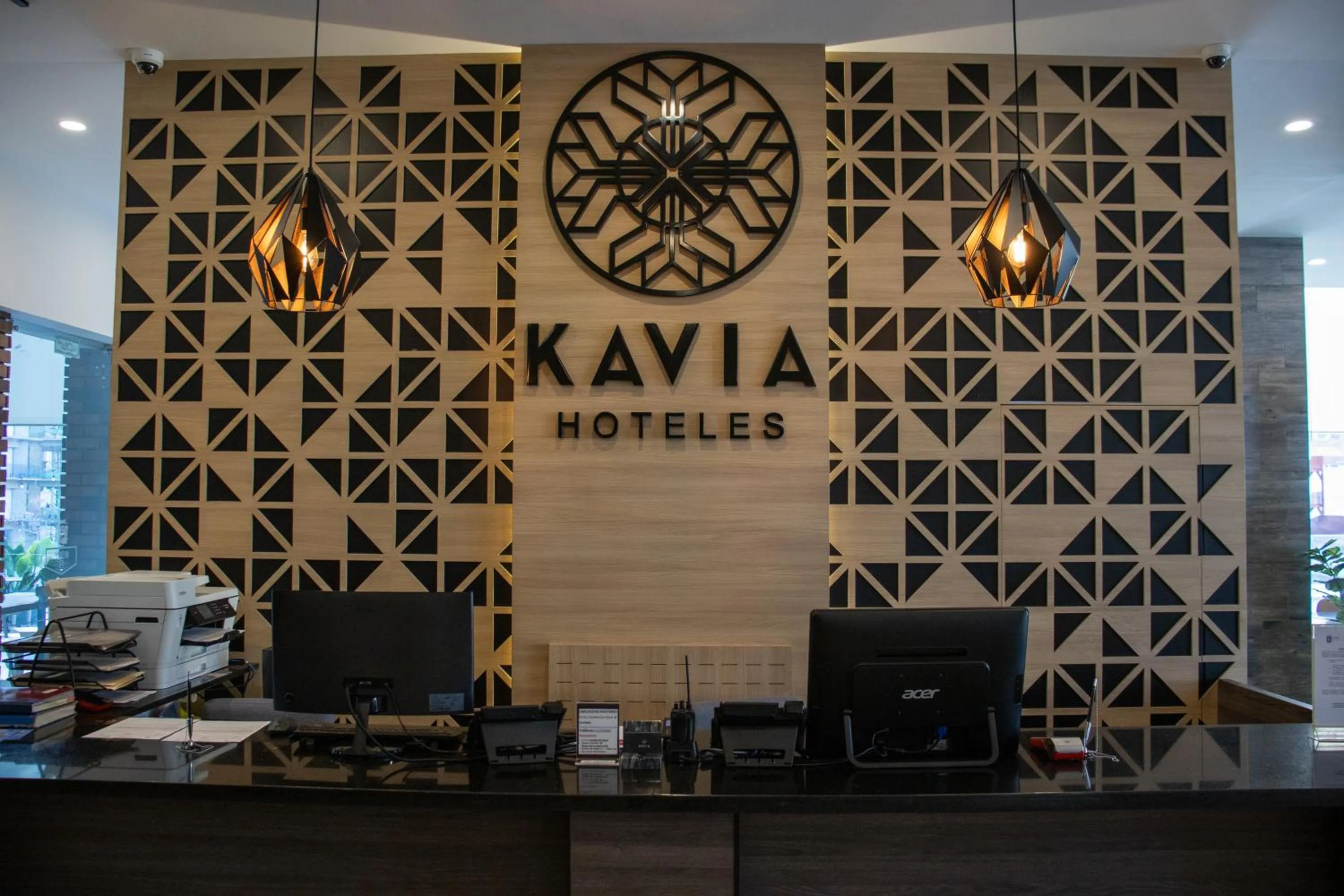Lobby or reception in Hotel Kavia Monterrey