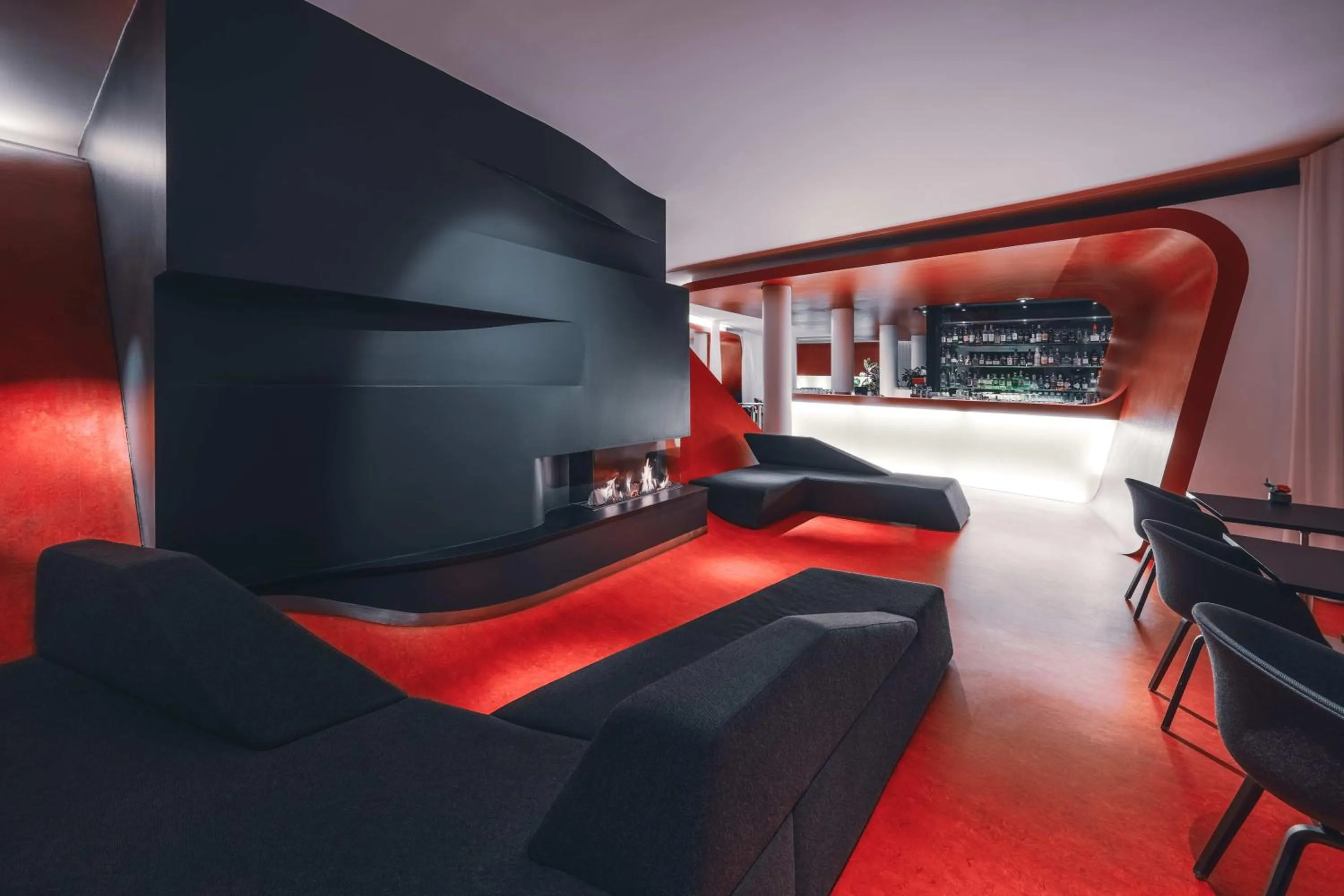 fireplace in Hotel Q! Berlin