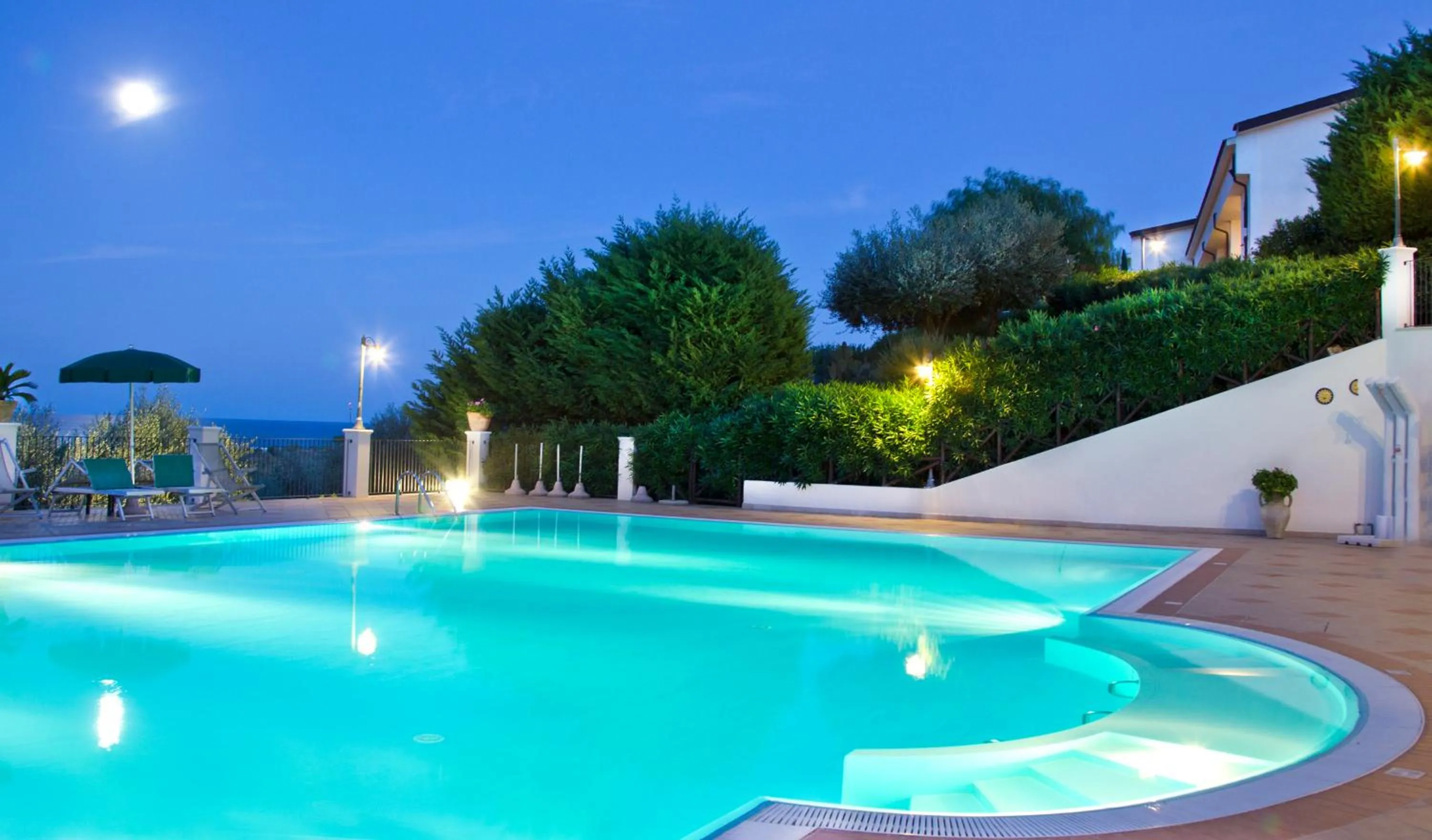 Pool view in Residence Chiesiola