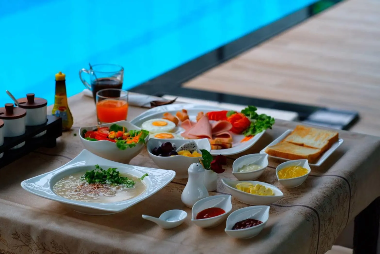 Pool view in Kerepiman Boutique Hotel