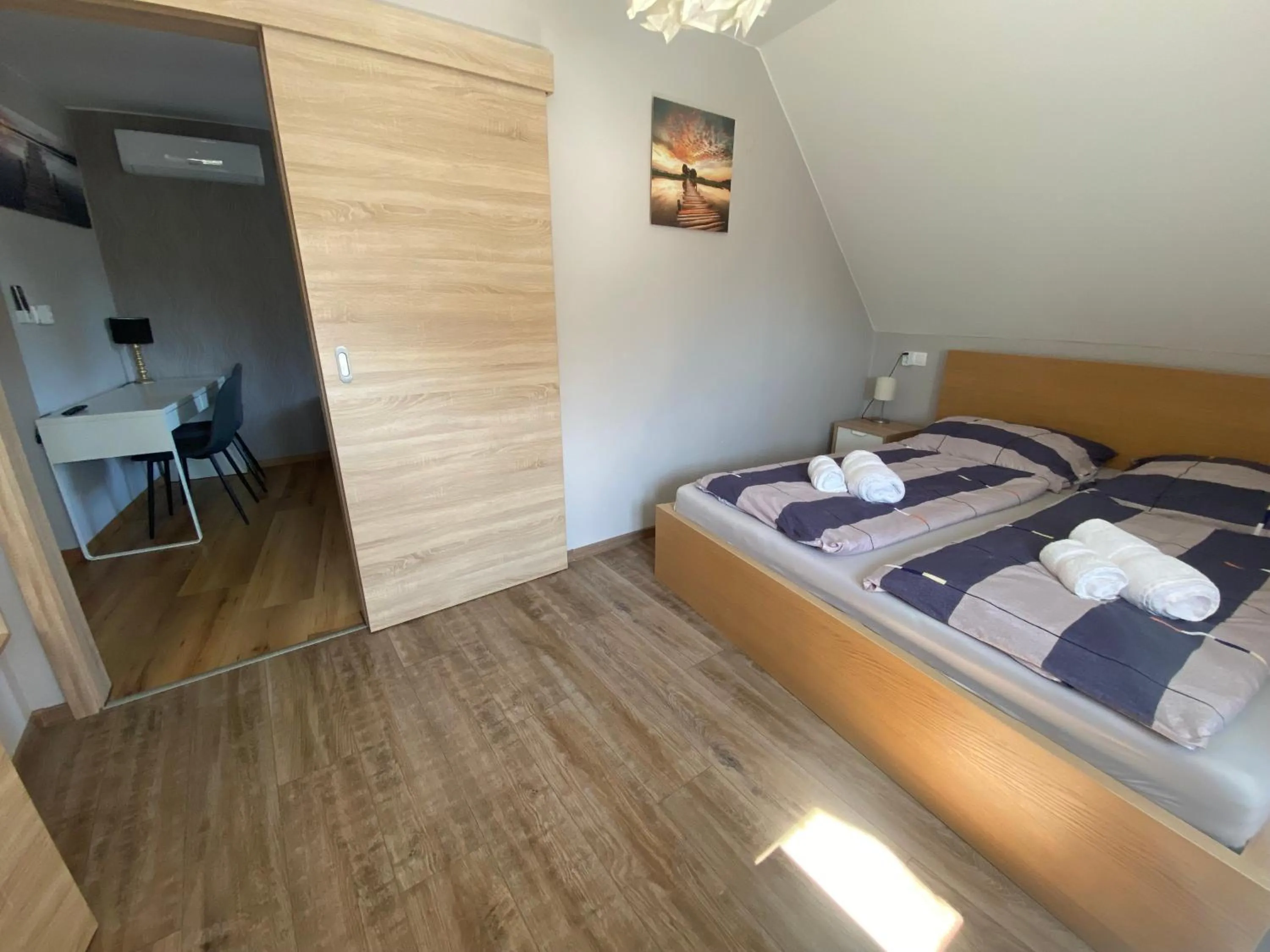 Bed in Oázis Panzió