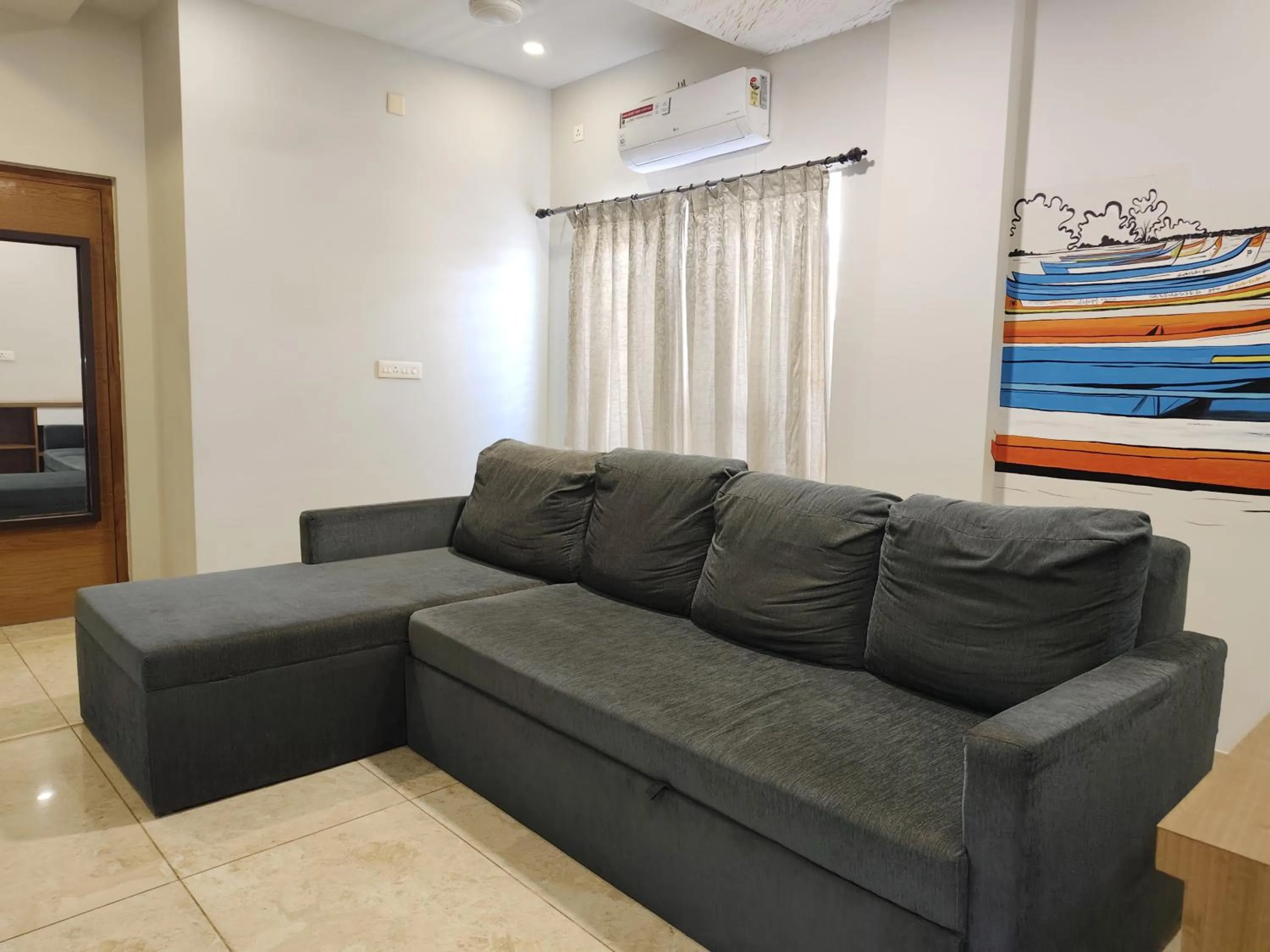 Seating area in Classio Residency