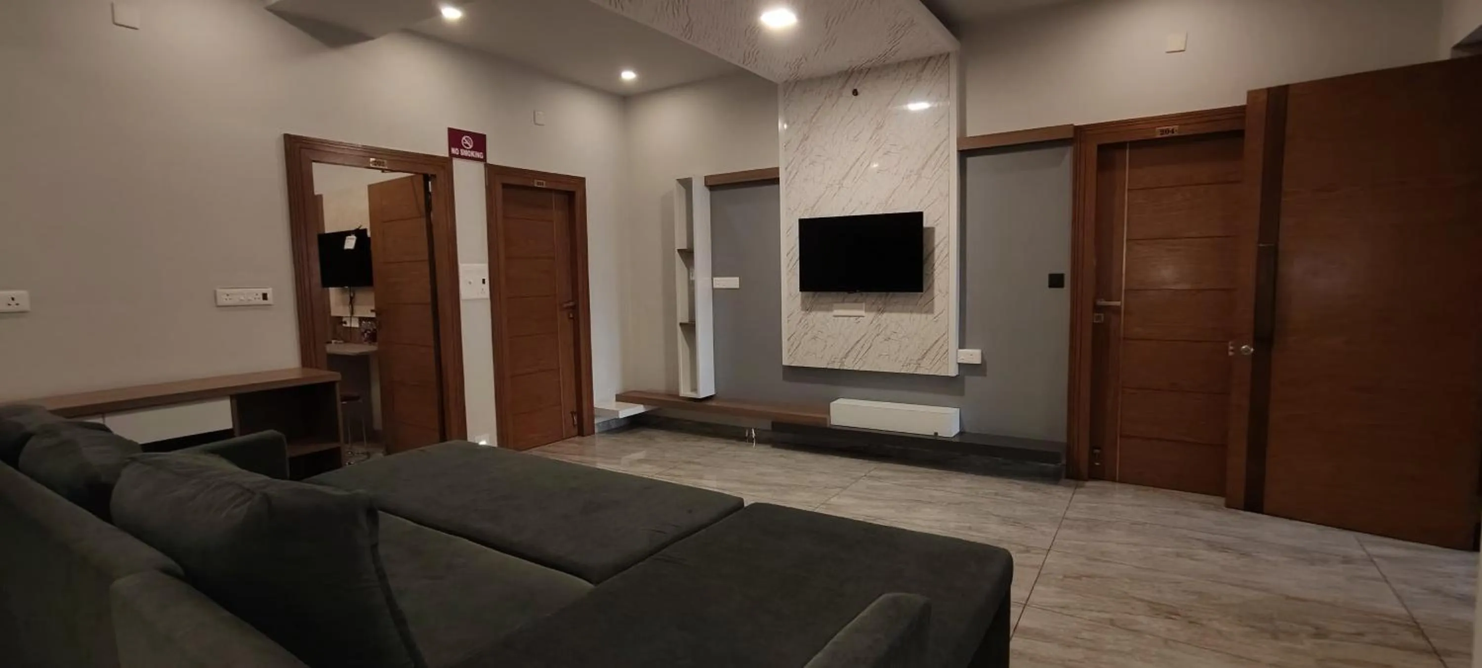 Seating area in Classio Residency