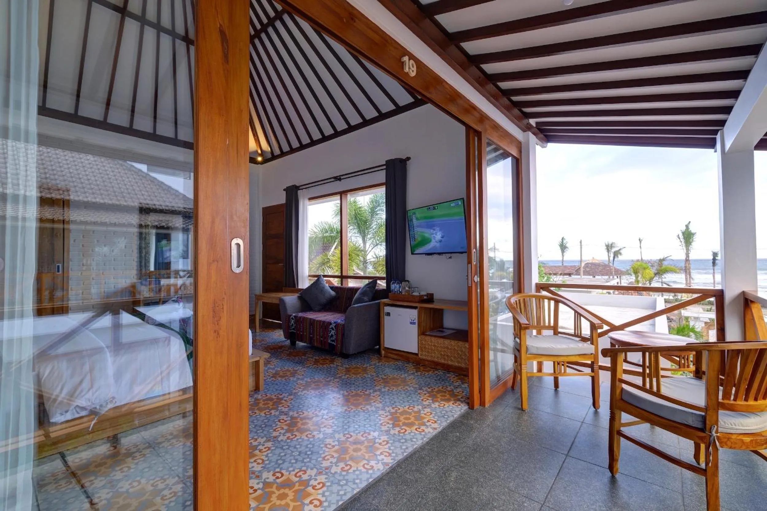 View (from property/room), Bed in Wide Sands Beach Retreat