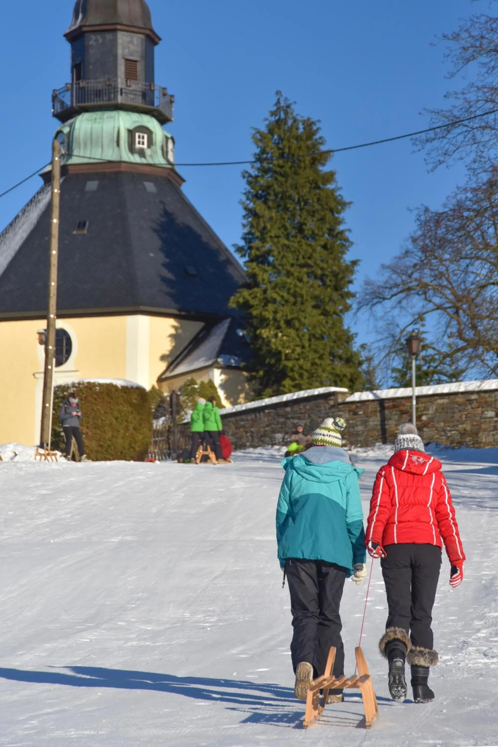 Winter in Hotel Erbgericht Buntes Haus