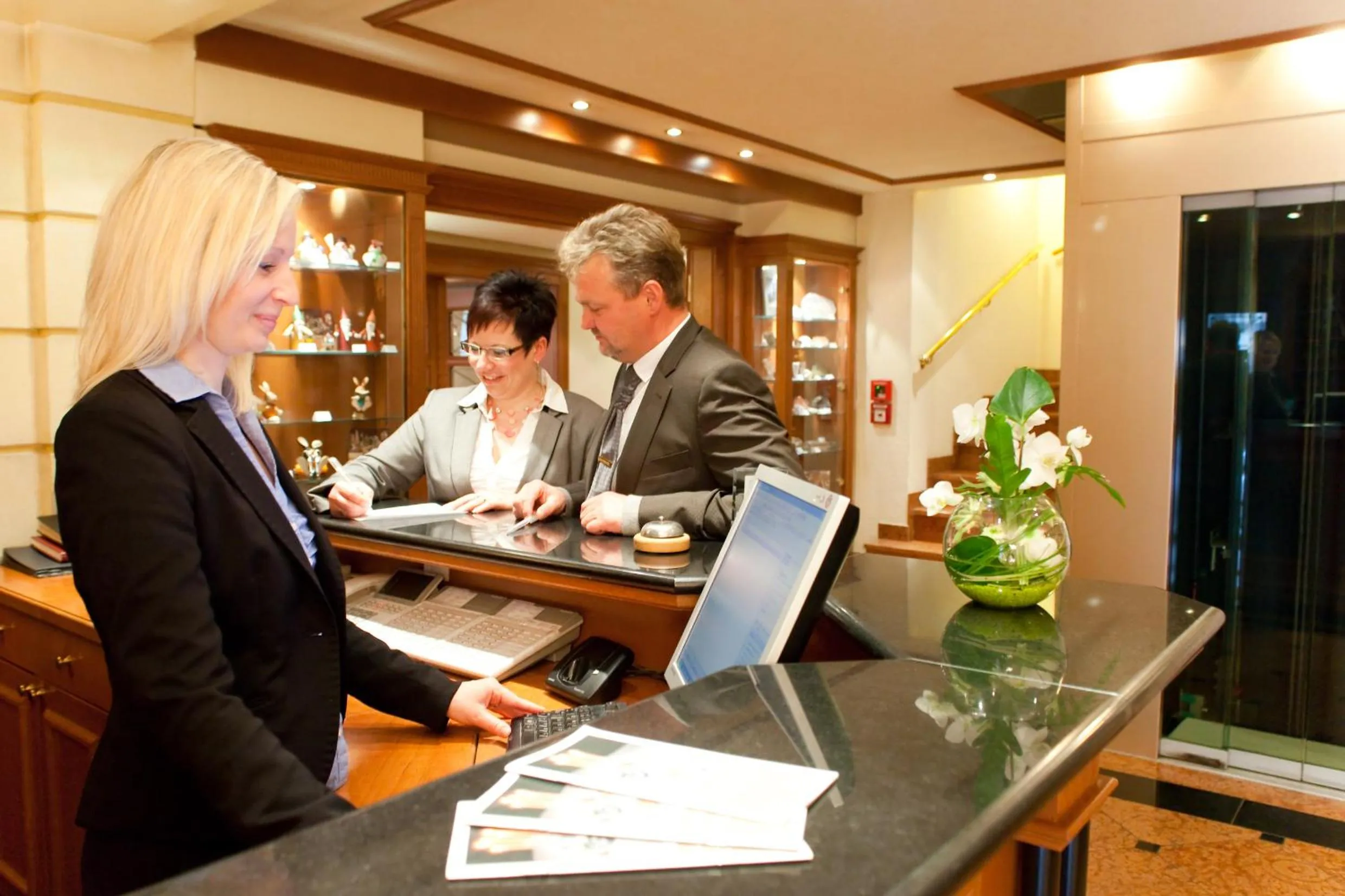 Lobby or reception in Hotel Weißes Roß