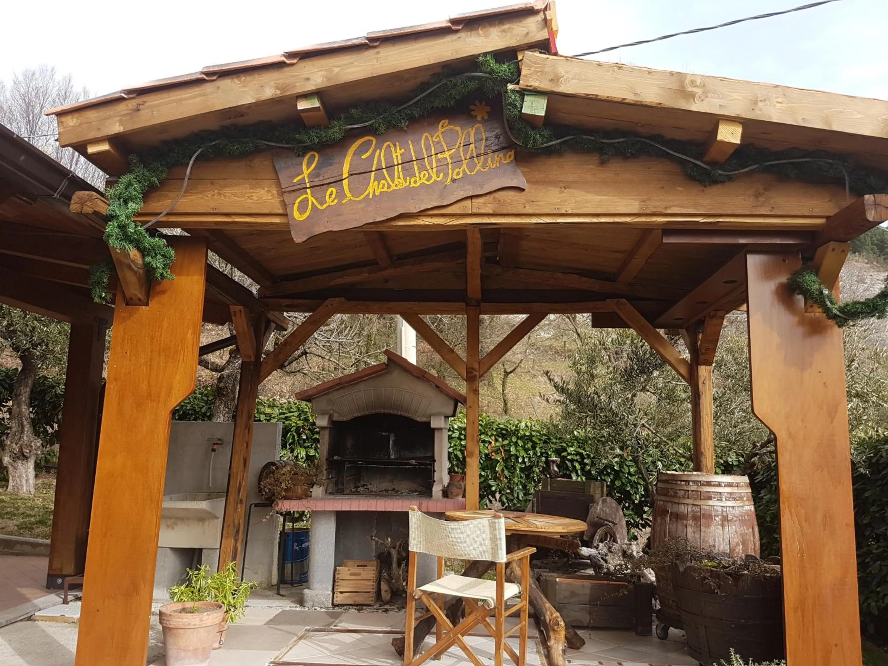 BBQ facilities in Le Chalet del Pollino